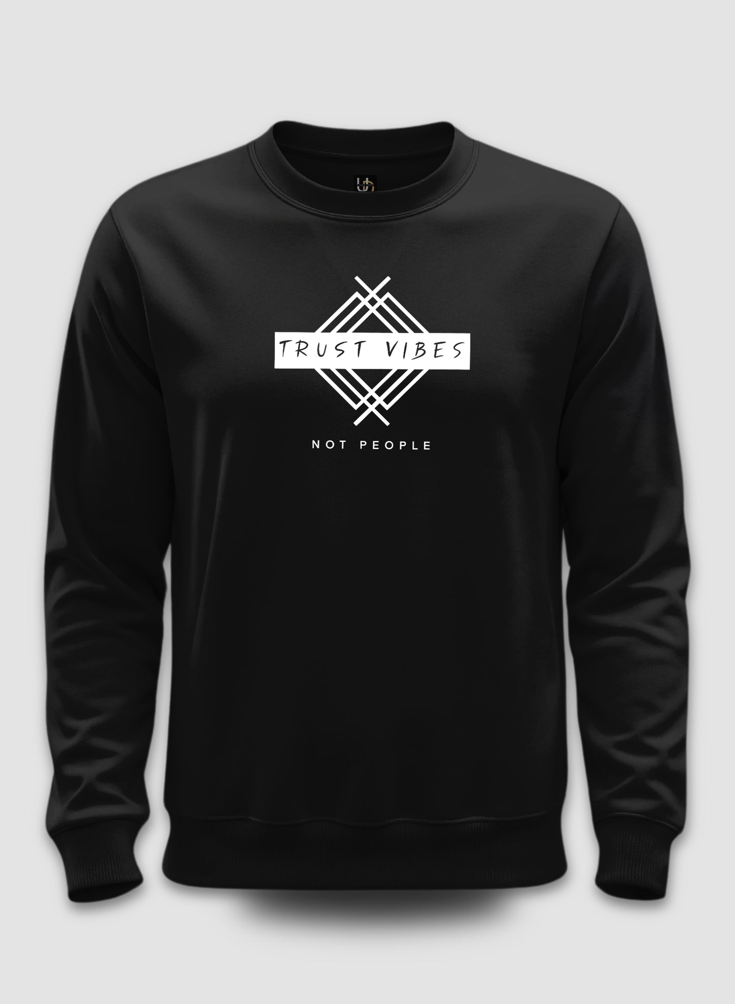 Trust Vibes Black Sweatshirt