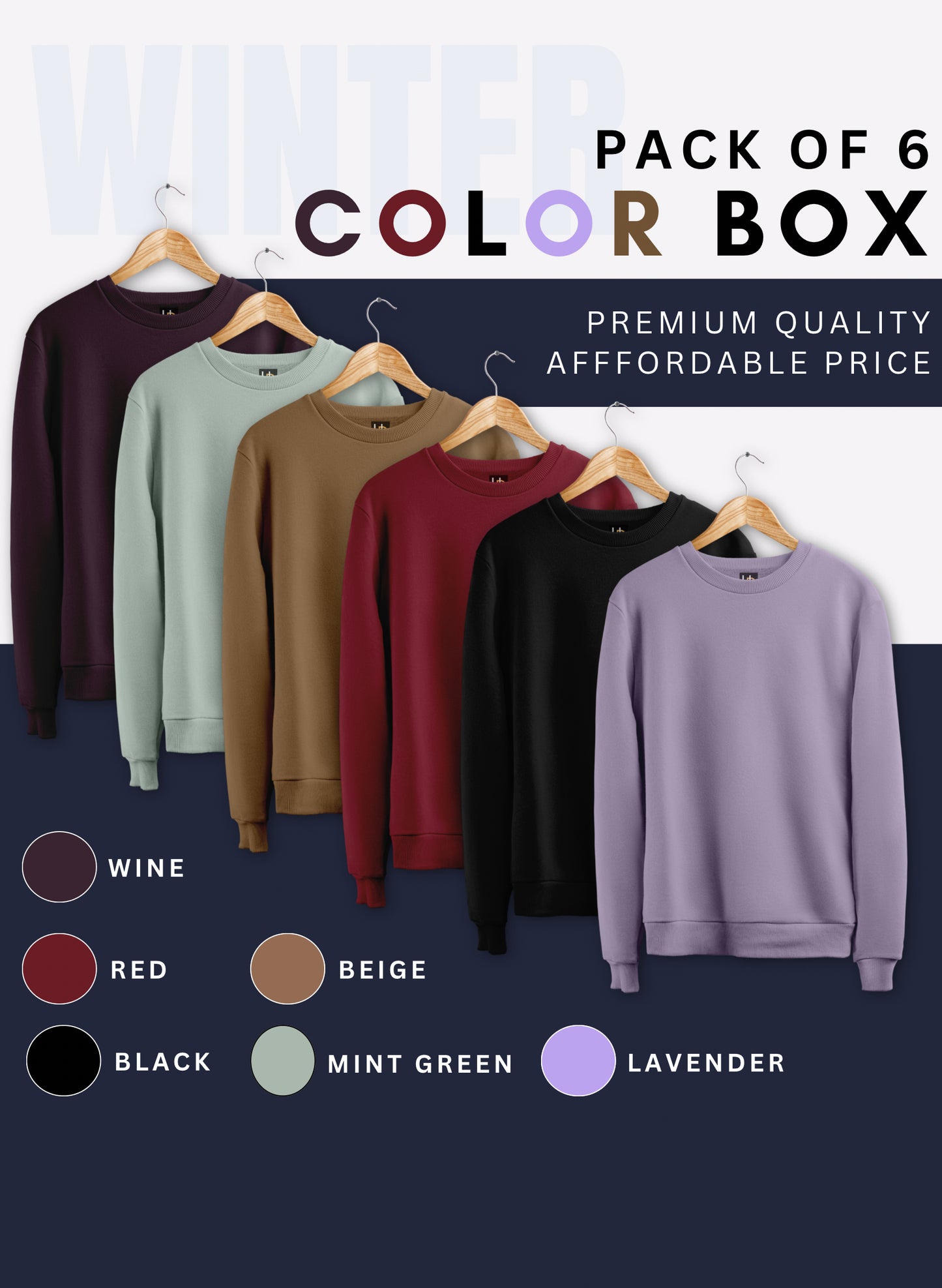 Pack of 6 - Sweatshirts