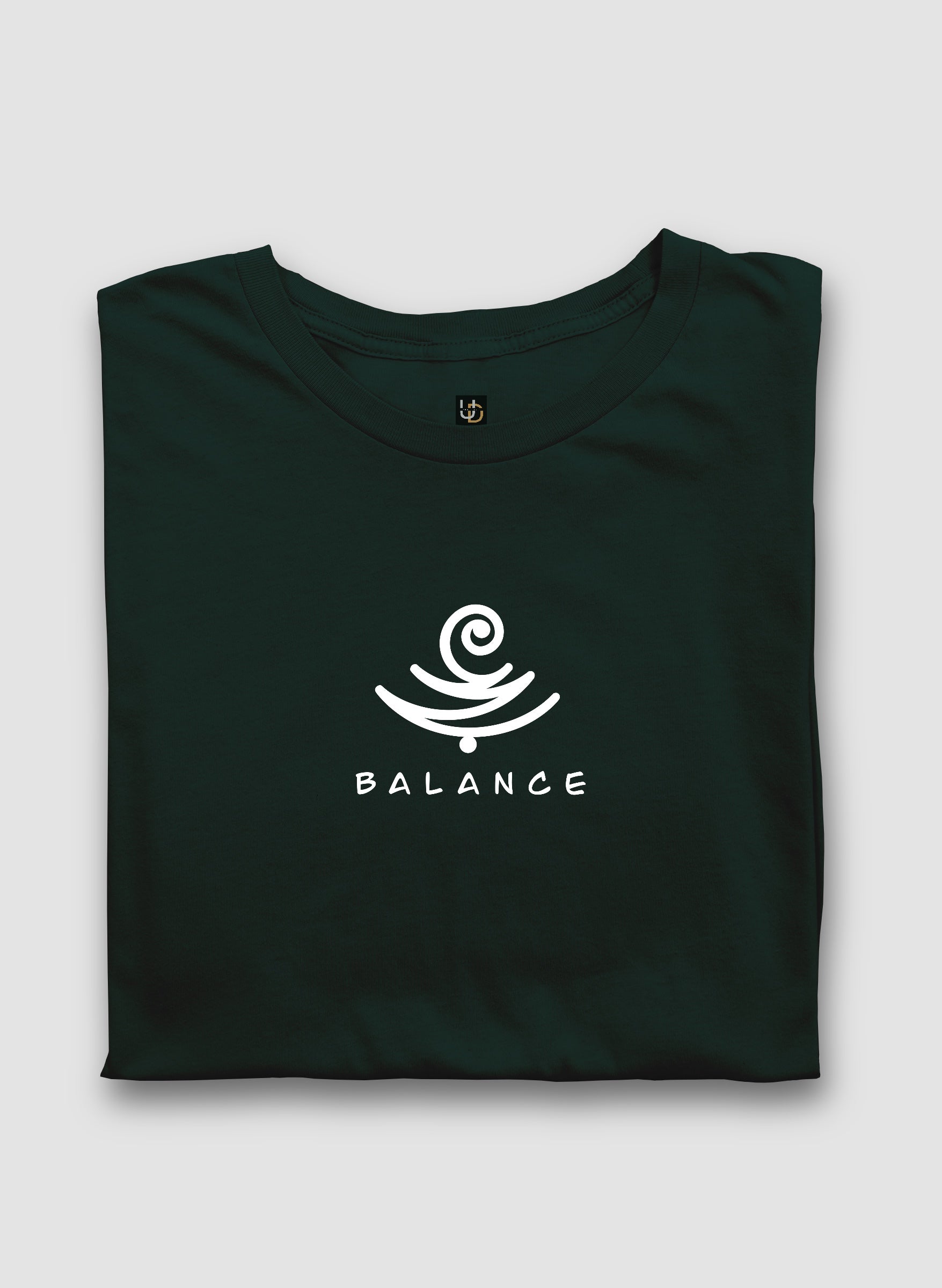 BALANCE Bottle Green Half Sleeve T-Shirt