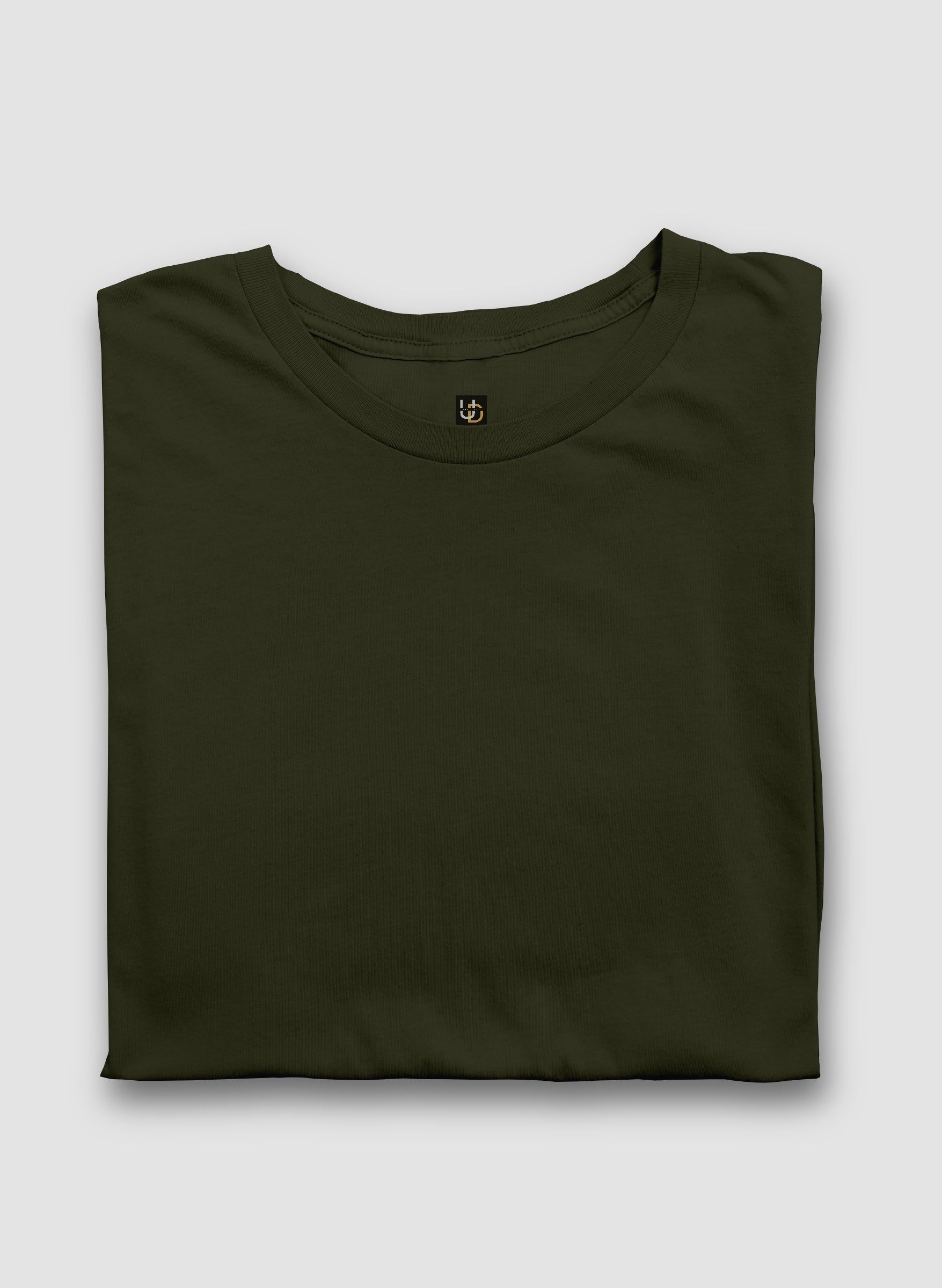 Army Green Half Sleeve T-Shirt