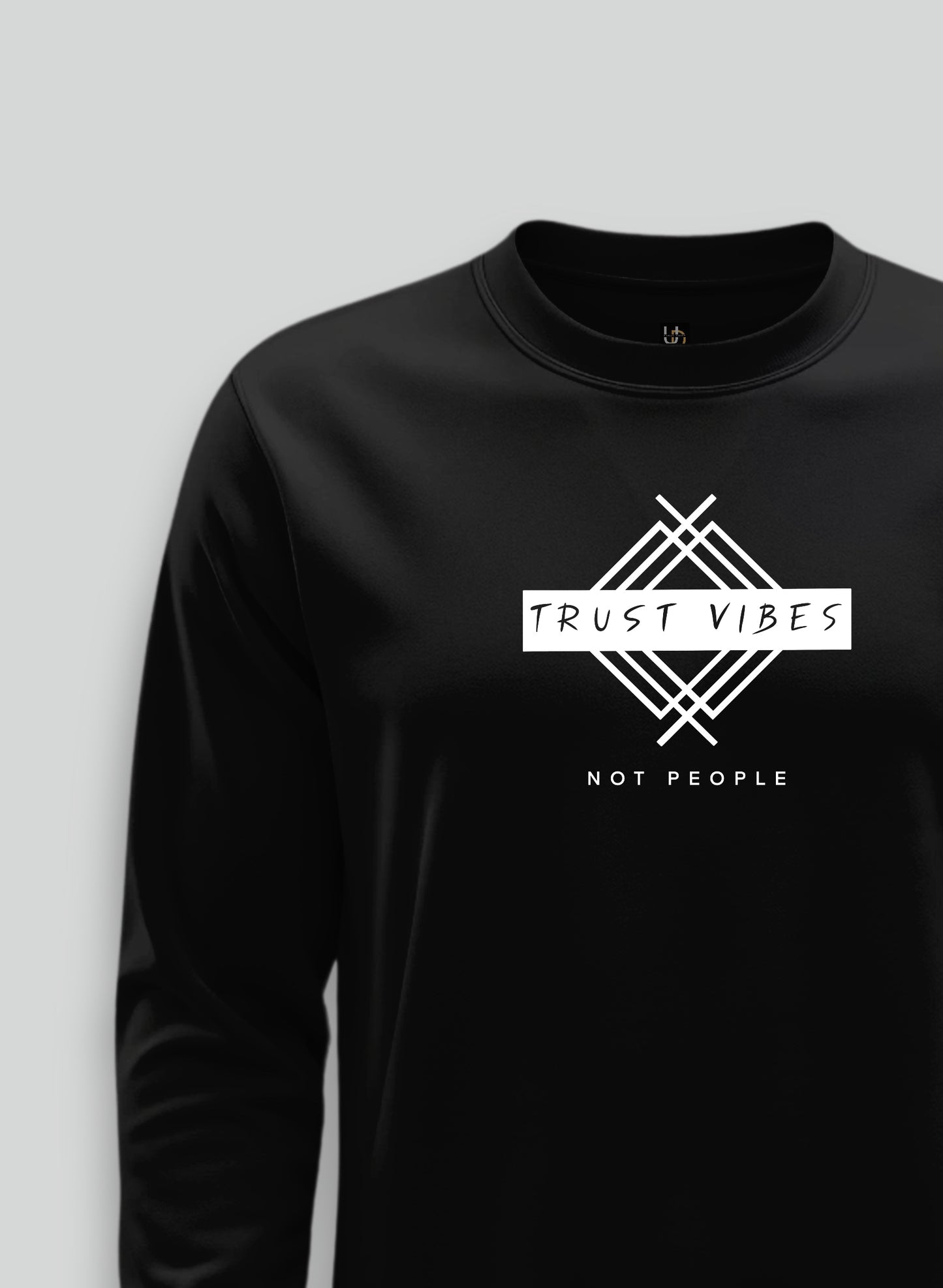 Trust Vibes Black Sweatshirt