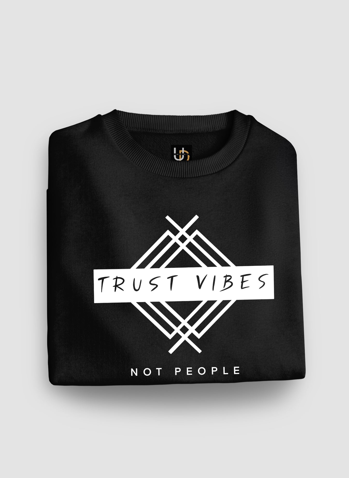 Trust Vibes Black Sweatshirt