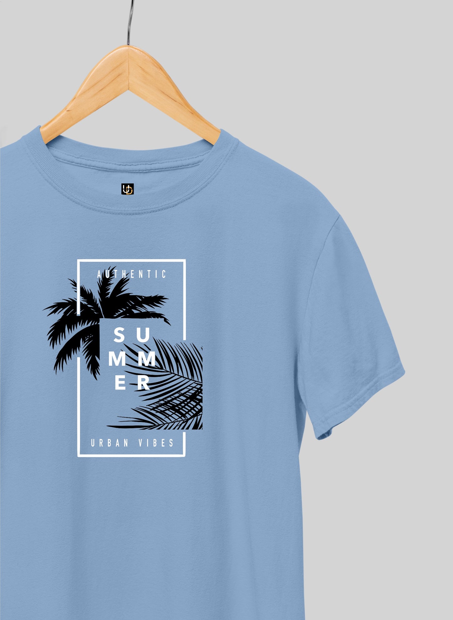 Summer Sky Blue Half Sleeve T-Shirt