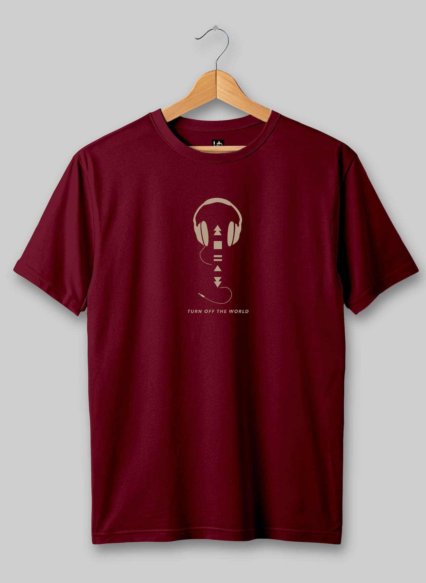 Turn Off the World Red Half Sleeve T-Shirt