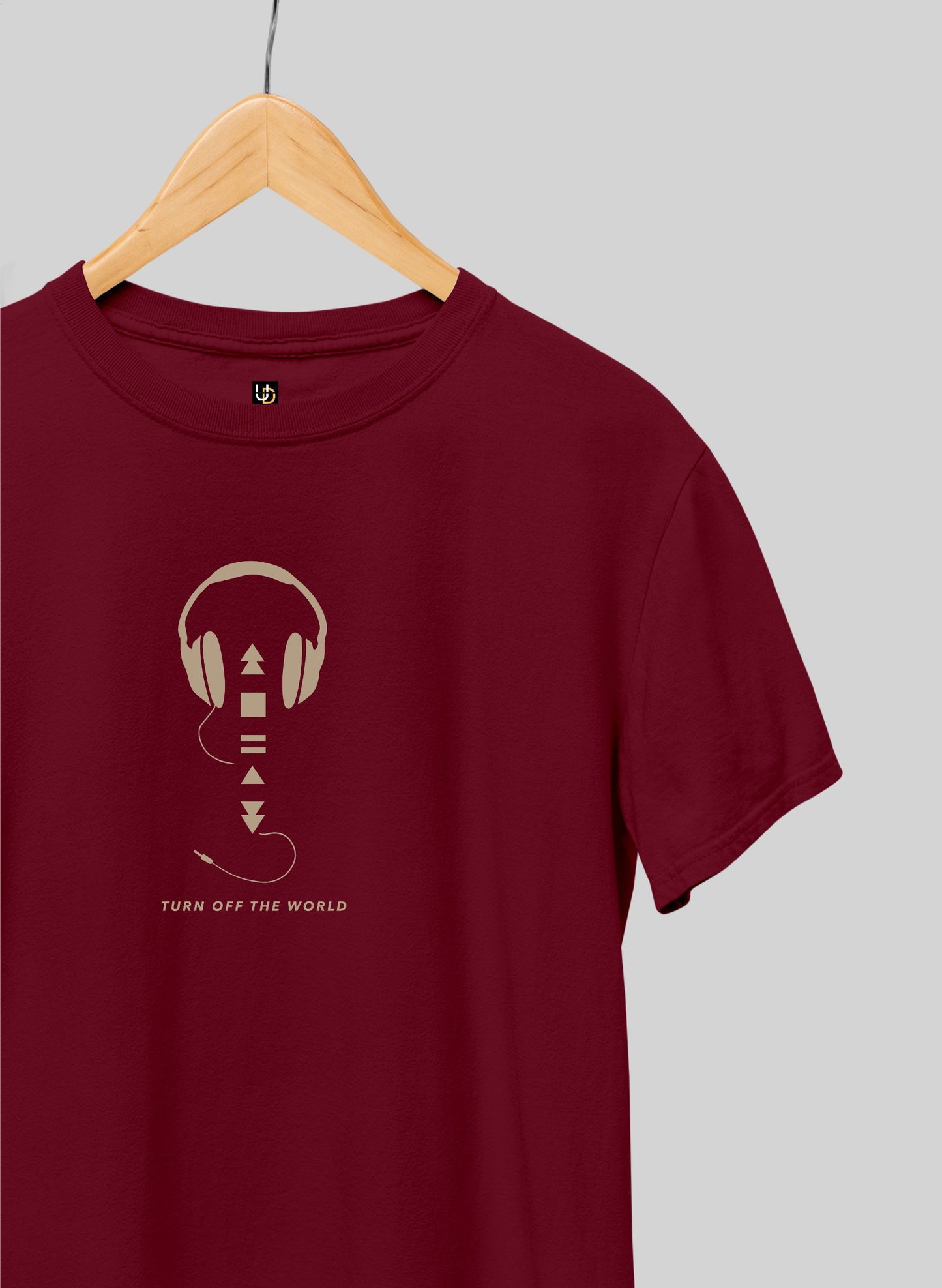 Turn Off the World Red Half Sleeve T-Shirt