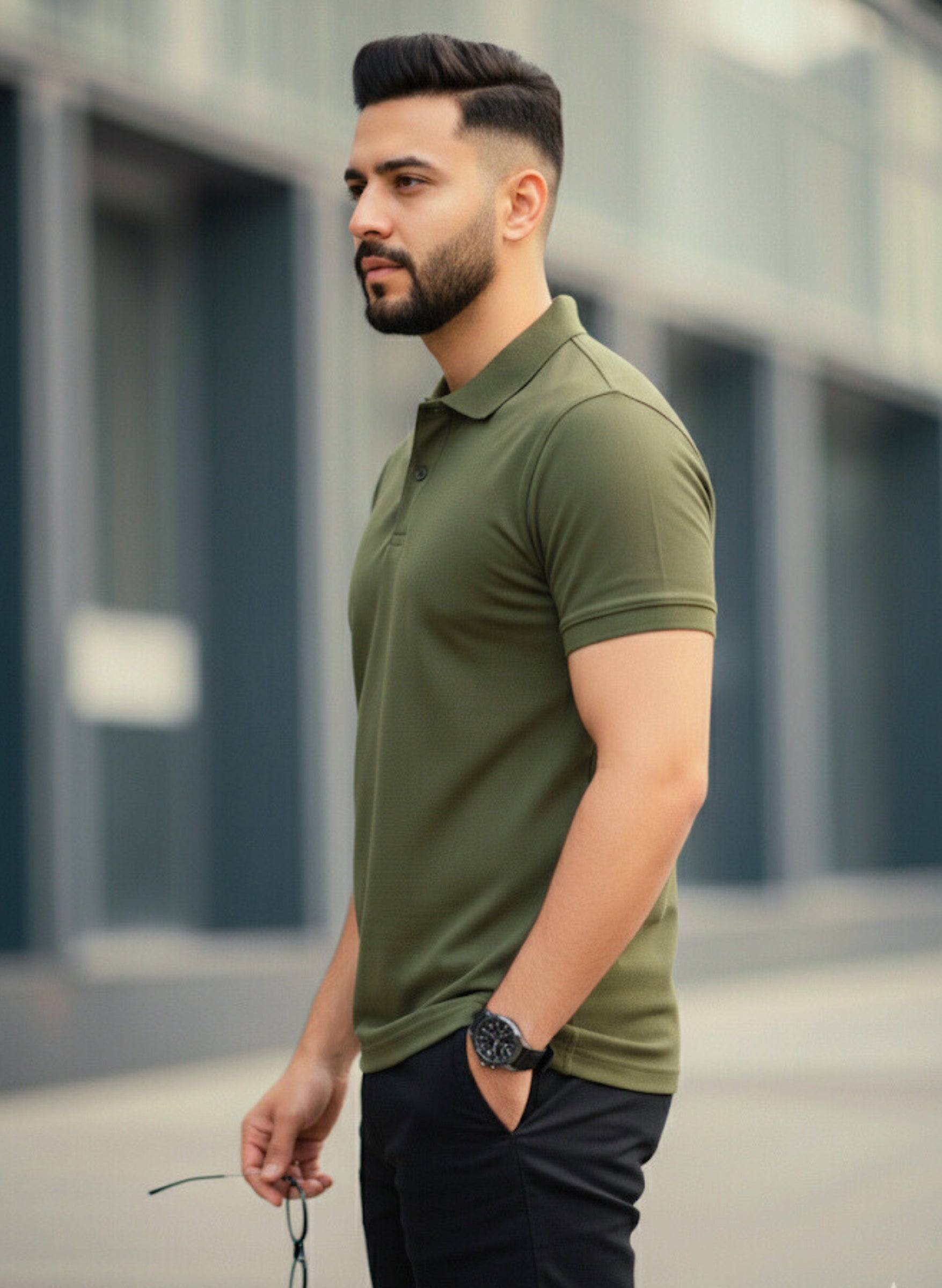 Army Green Polo T-shirt