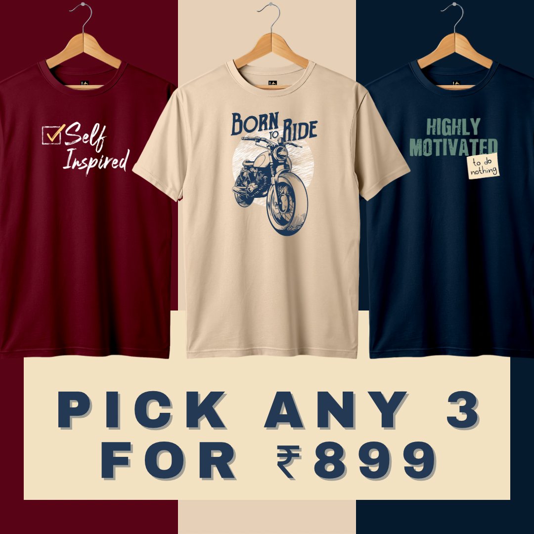 Pick any 3 at Rs 899
