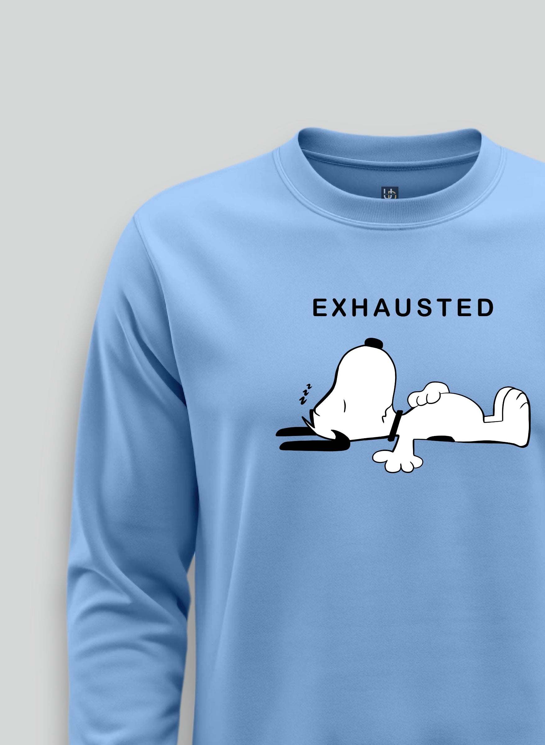 Exhausted Sky Blue Sweatshirt