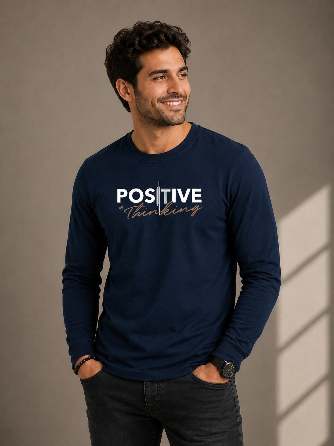 Positive Thinking Full Sleeve T-Shirt