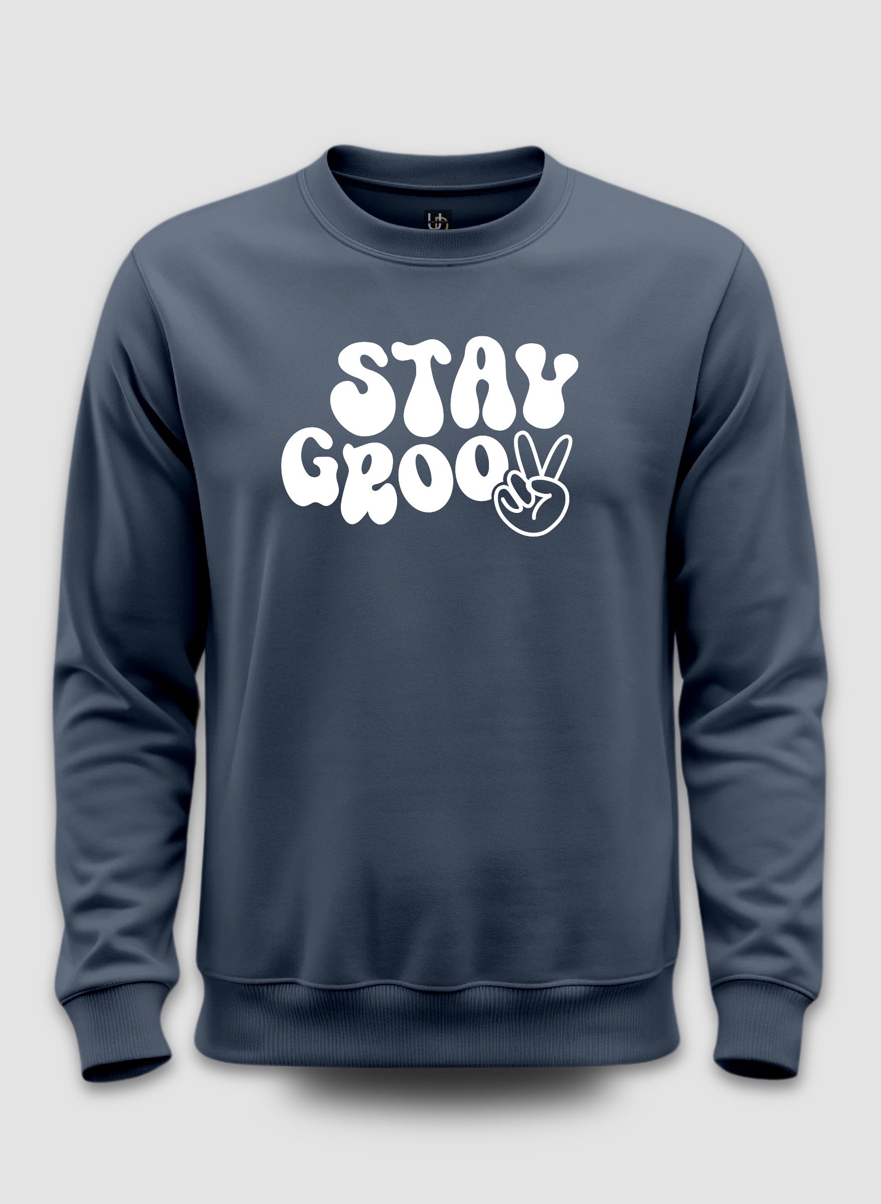 Stay Groovy Grey Sweatshirt