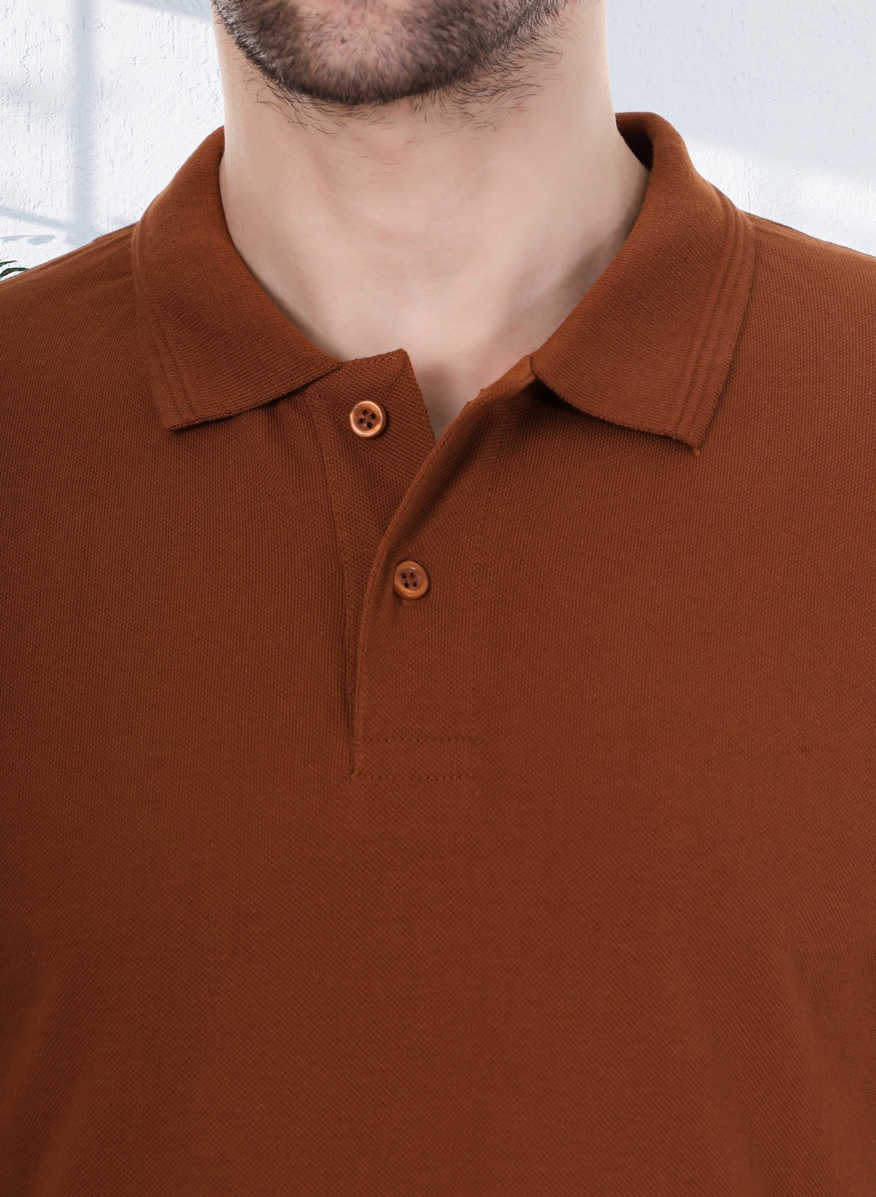 Caramel Brown Polo T-shirt