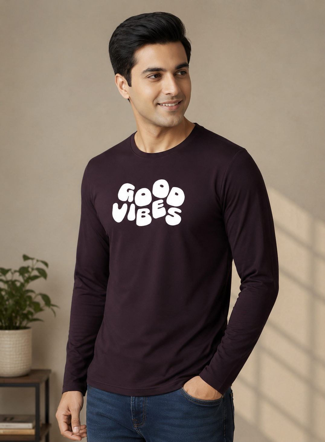 Good Vibes Full Sleeve T-Shirt