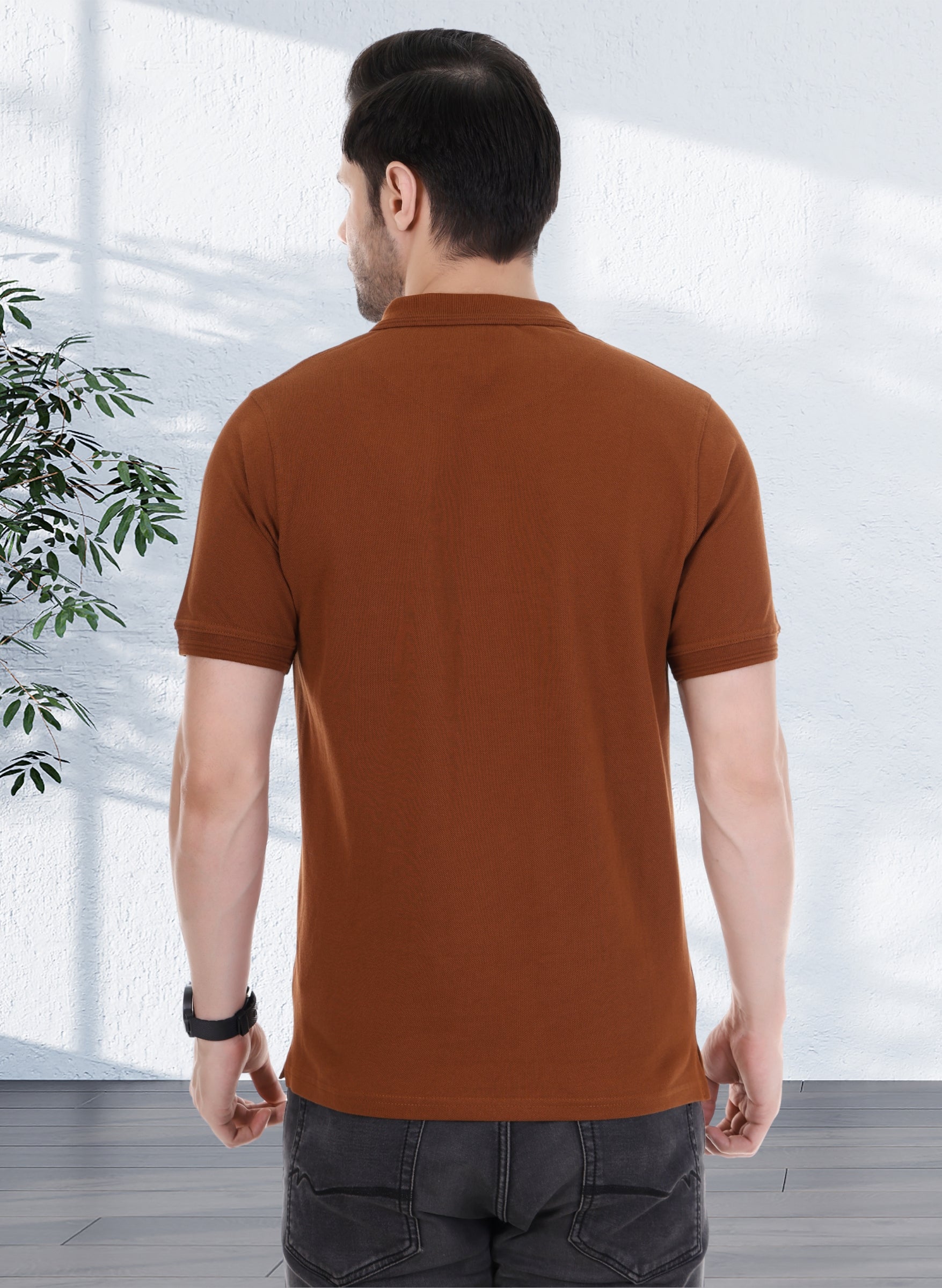 Caramel Brown Polo T-shirt