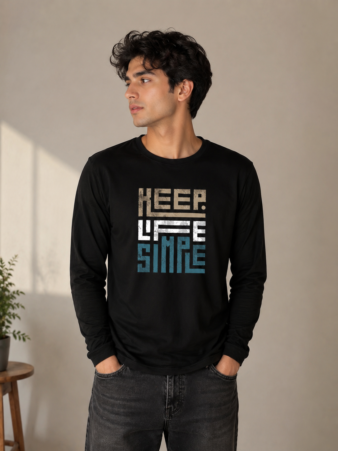 Keep Life Simple Full Sleeve T-Shirt
