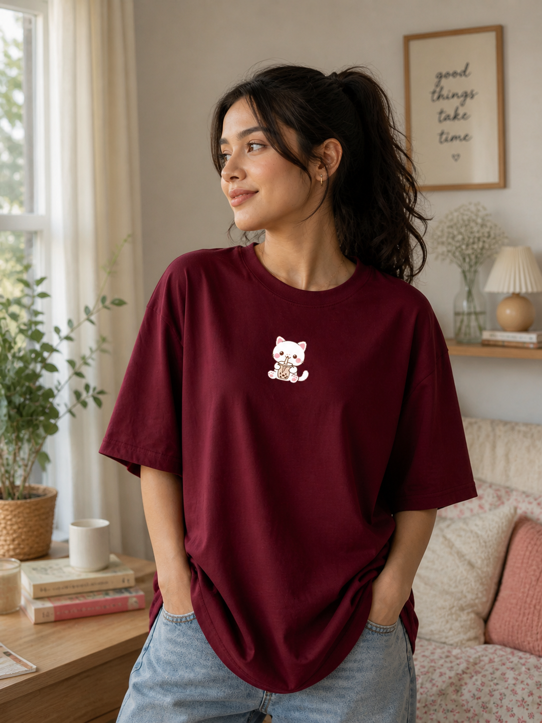 Kitty Pop Oversized T-shirt