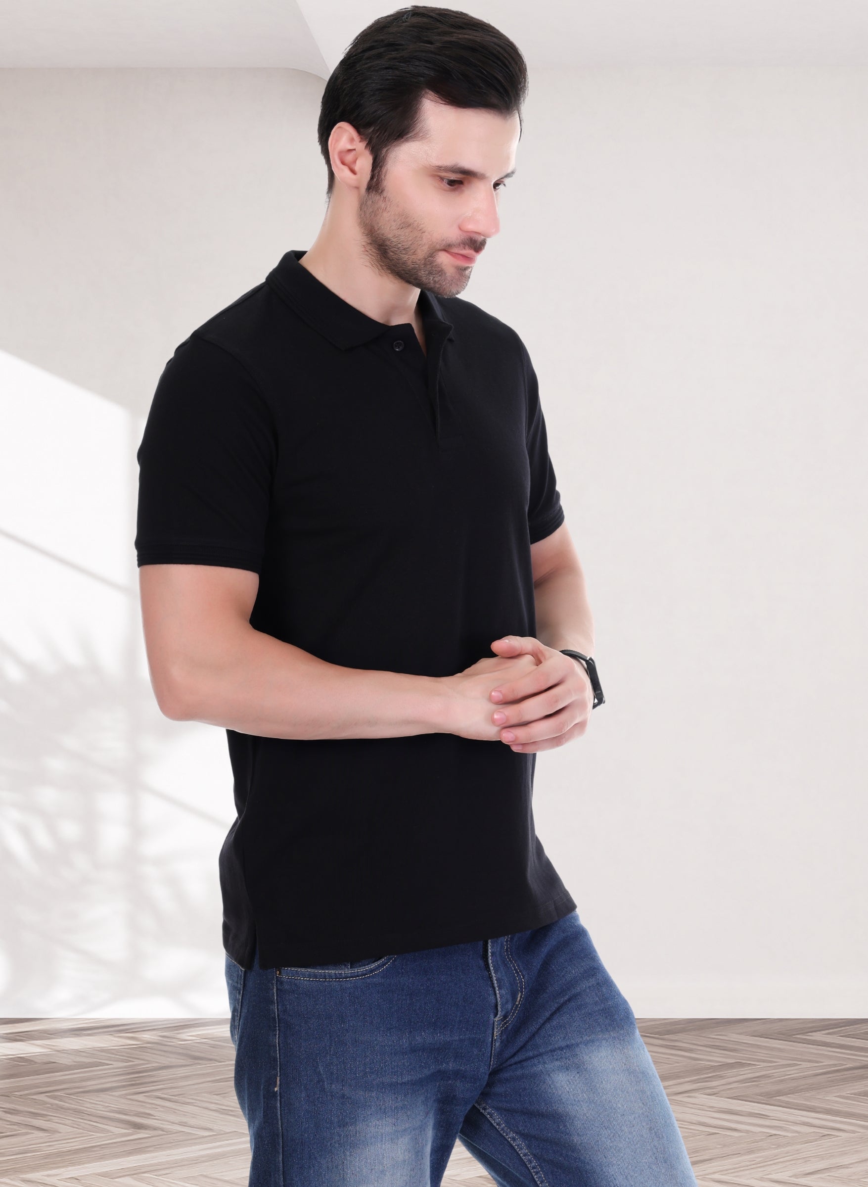 Black Polo T-shirt