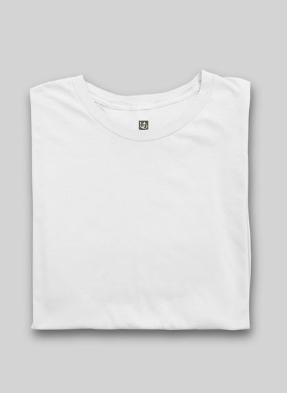 White Half Sleeve T-Shirt