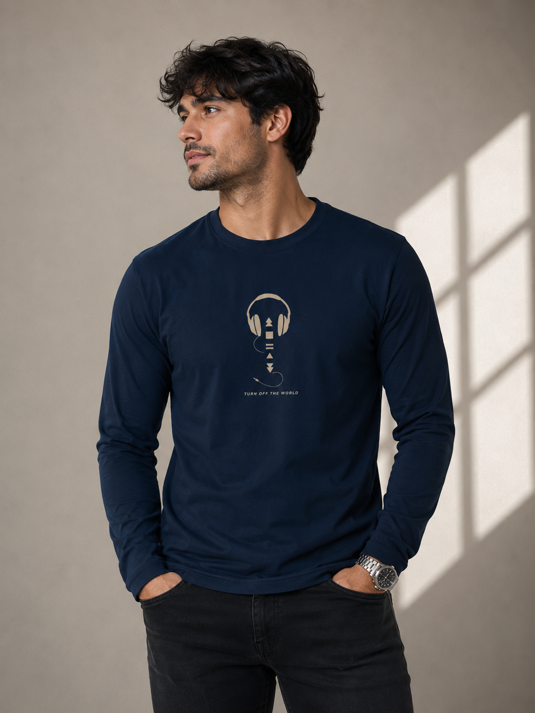 Turn off the world Full Sleeve T-Shirt