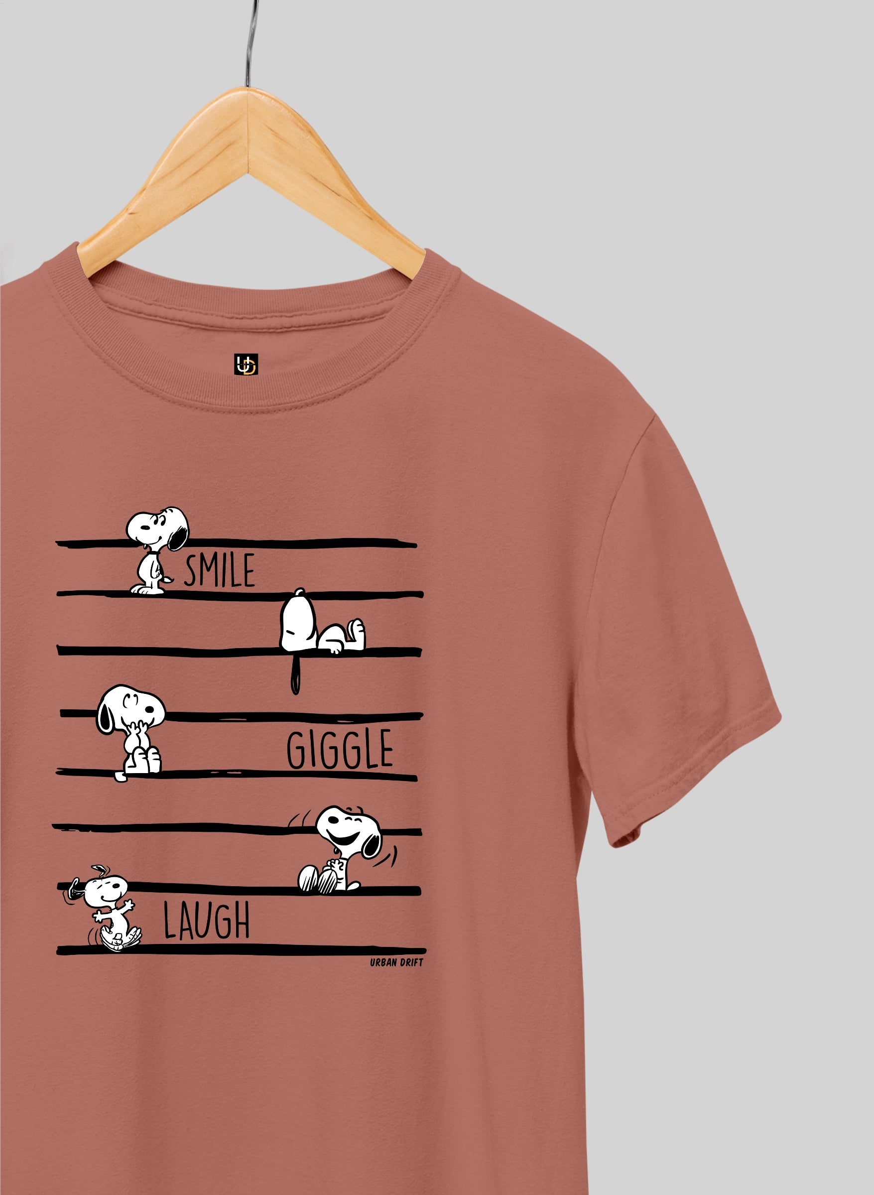 Smile, Giggle, Laugh Half Sleeve T-Shirt