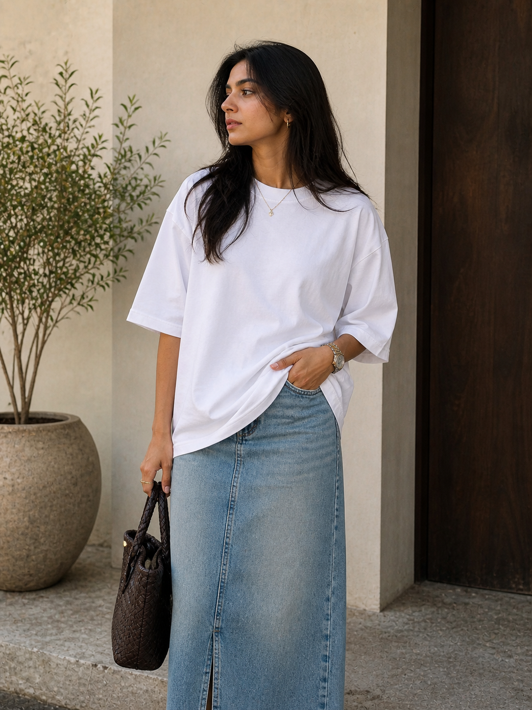 White Oversized T-shirt