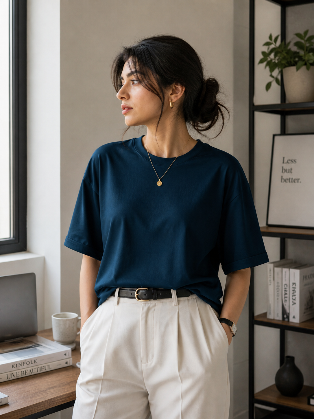Teal Blue Oversized T-shirt