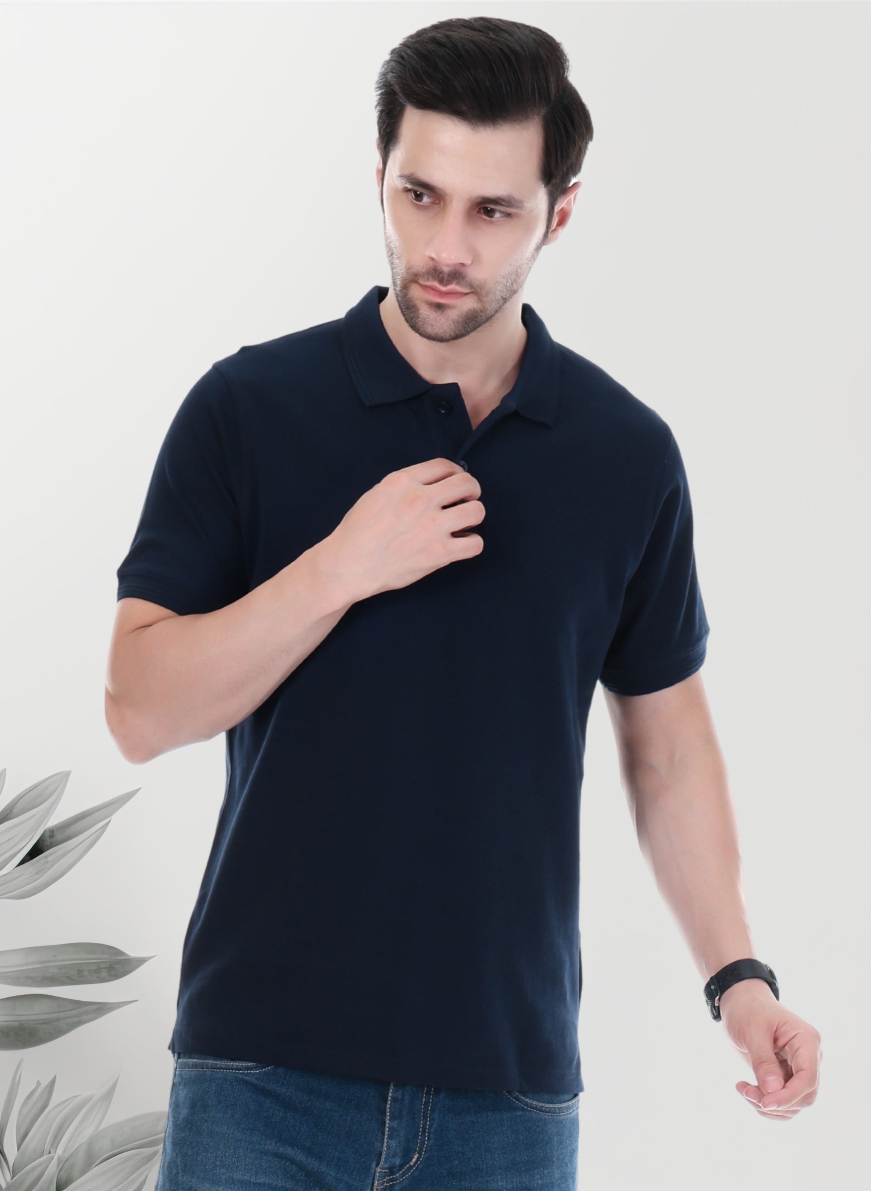 Navy Blue Polo T-shirt