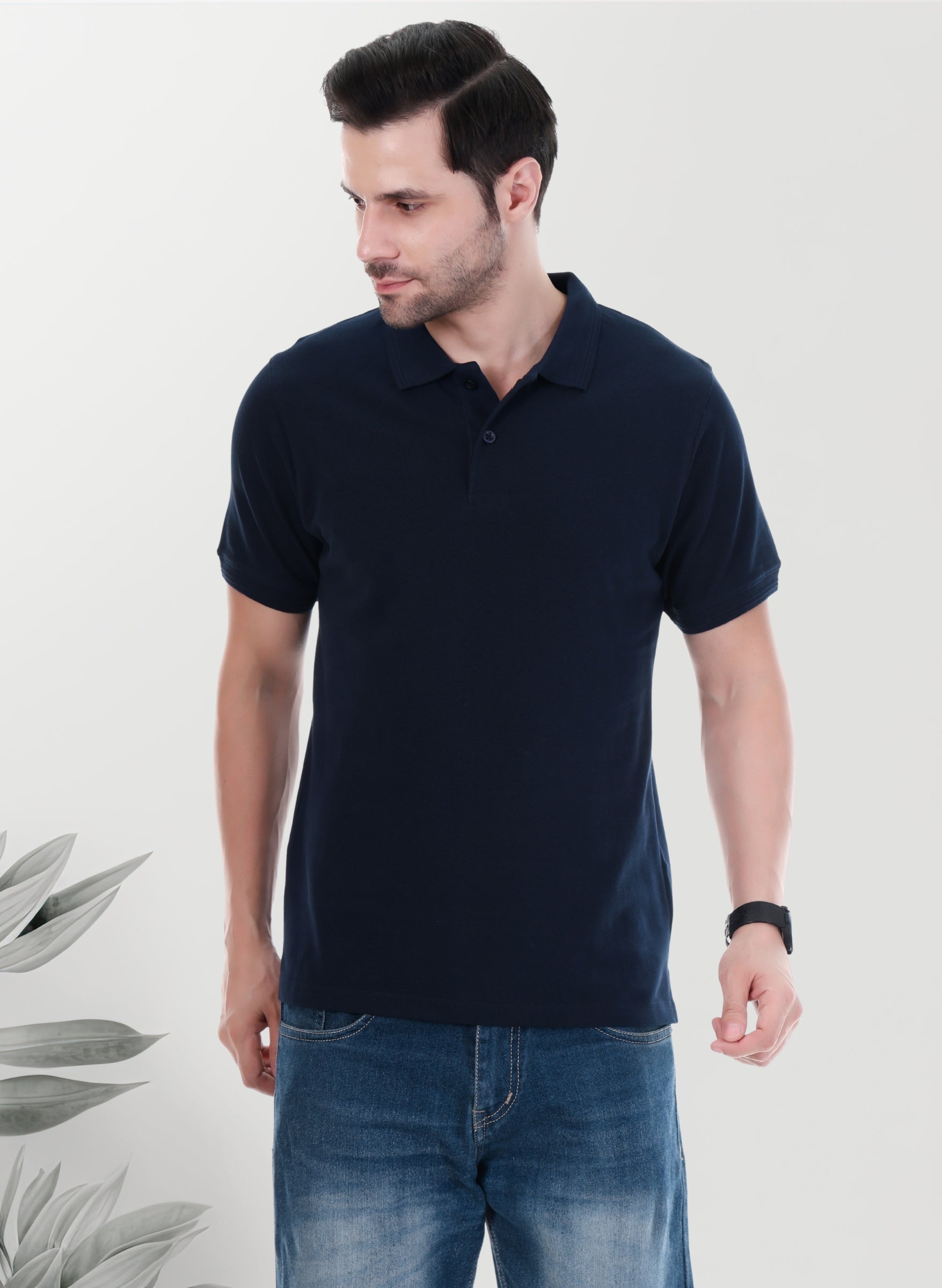 Navy Blue Polo T-shirt