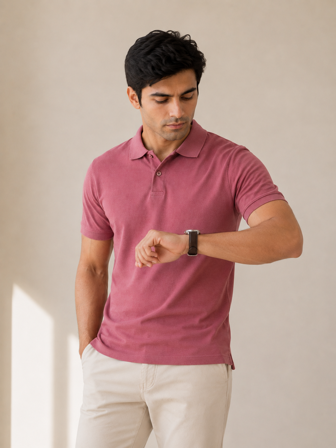 Berry Pink Polo T-shirt