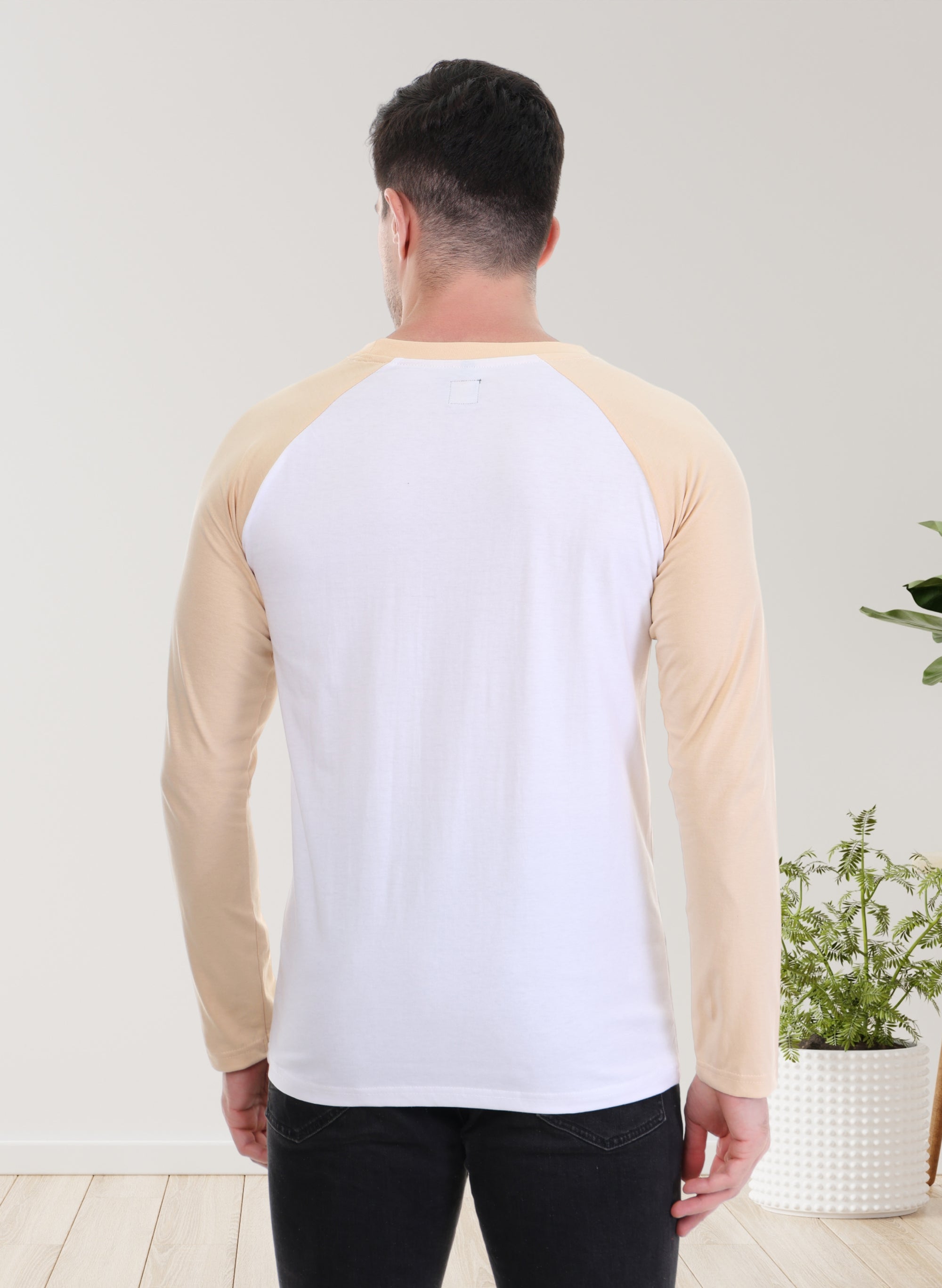 Sandal-White Full Sleeve T-Shirt
