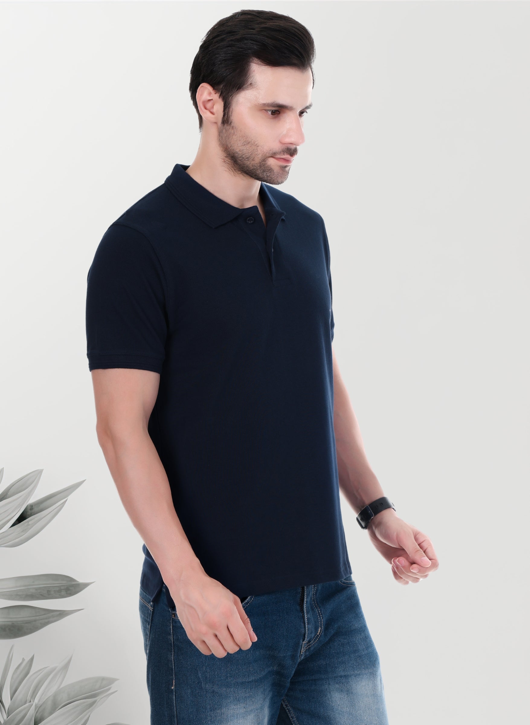 Navy Blue Polo T-shirt