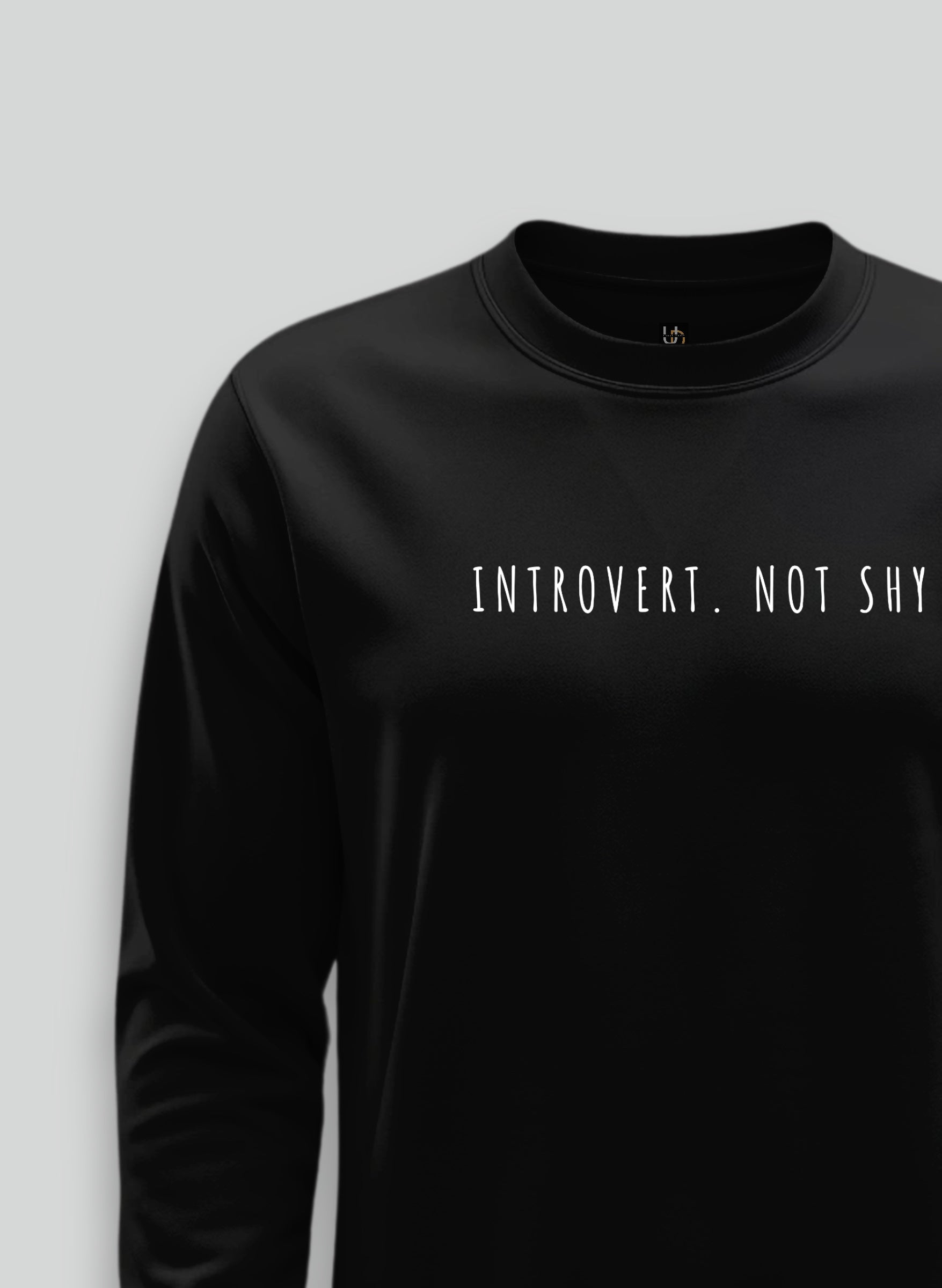 Introvert Black Sweatshirt