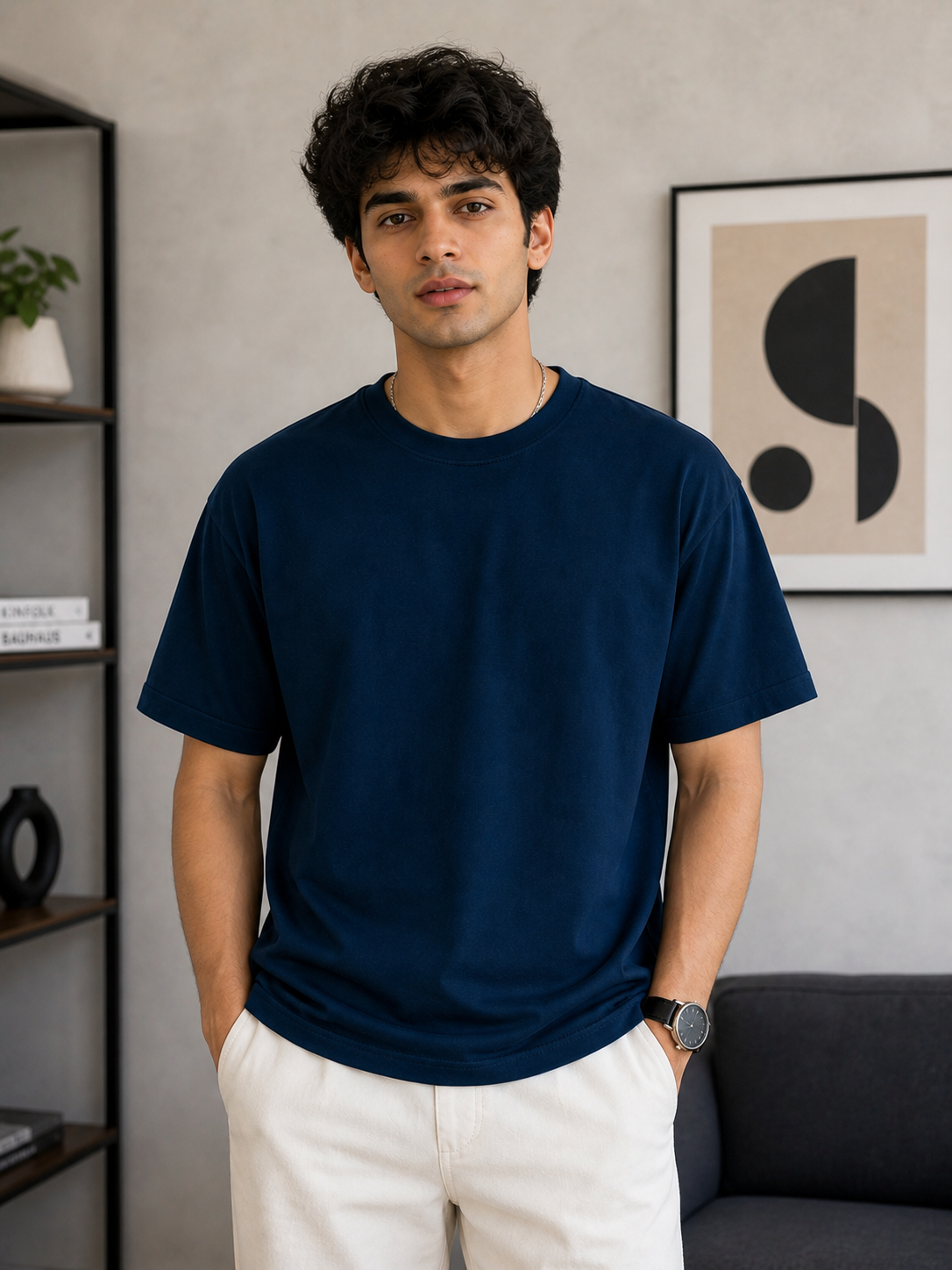 Teal Blue Oversized T-shirt