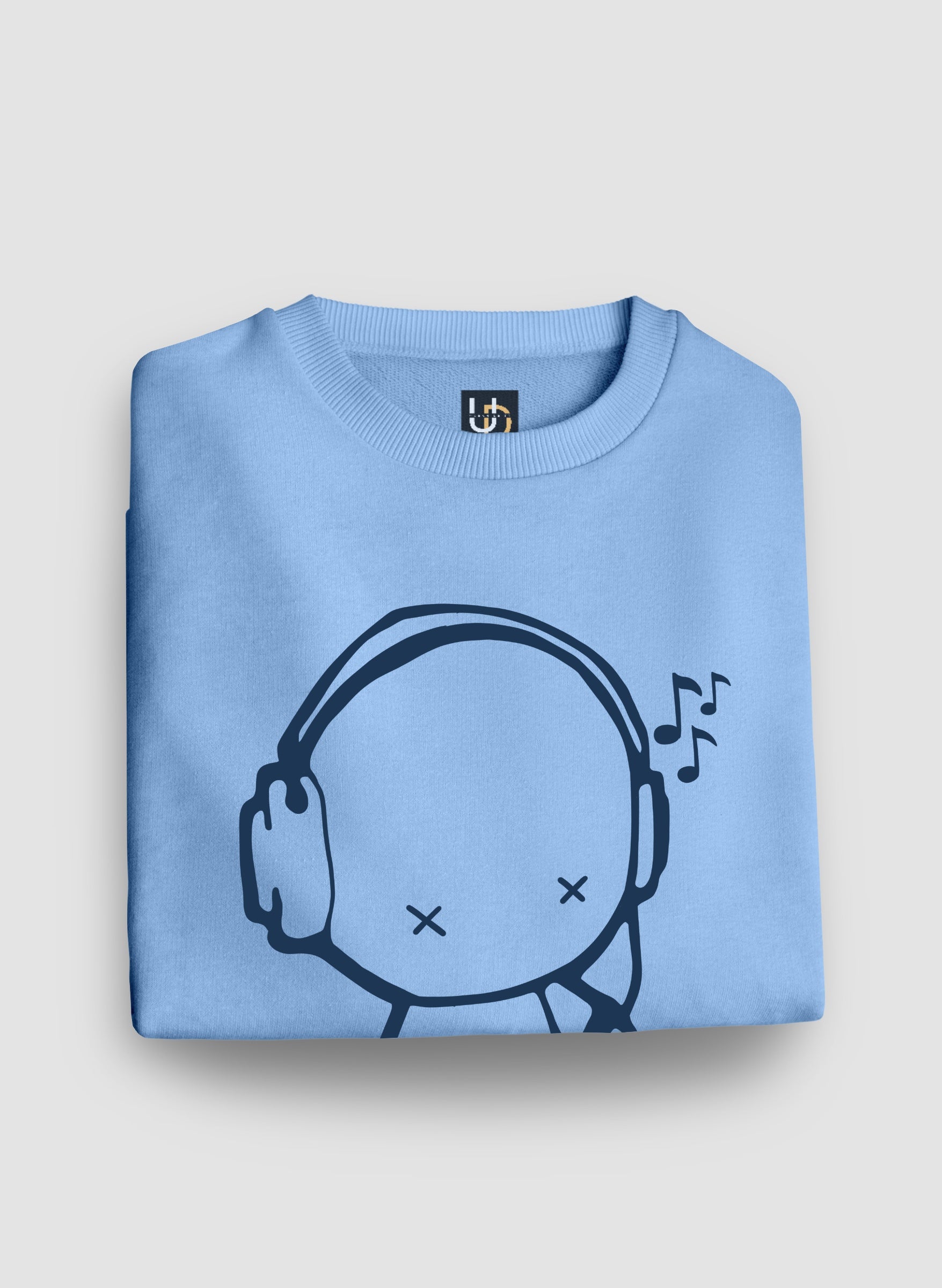 Tune Out Sky Blue Sweatshirt