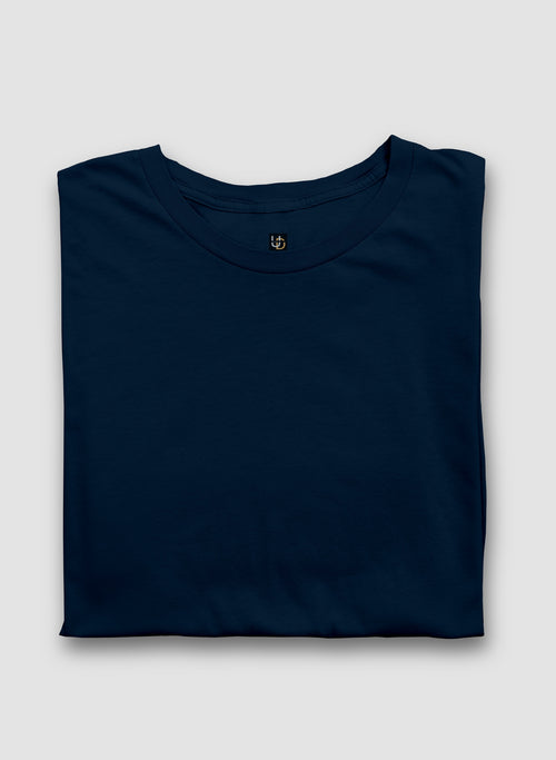 Teal Blue Half Sleeve T-Shirt