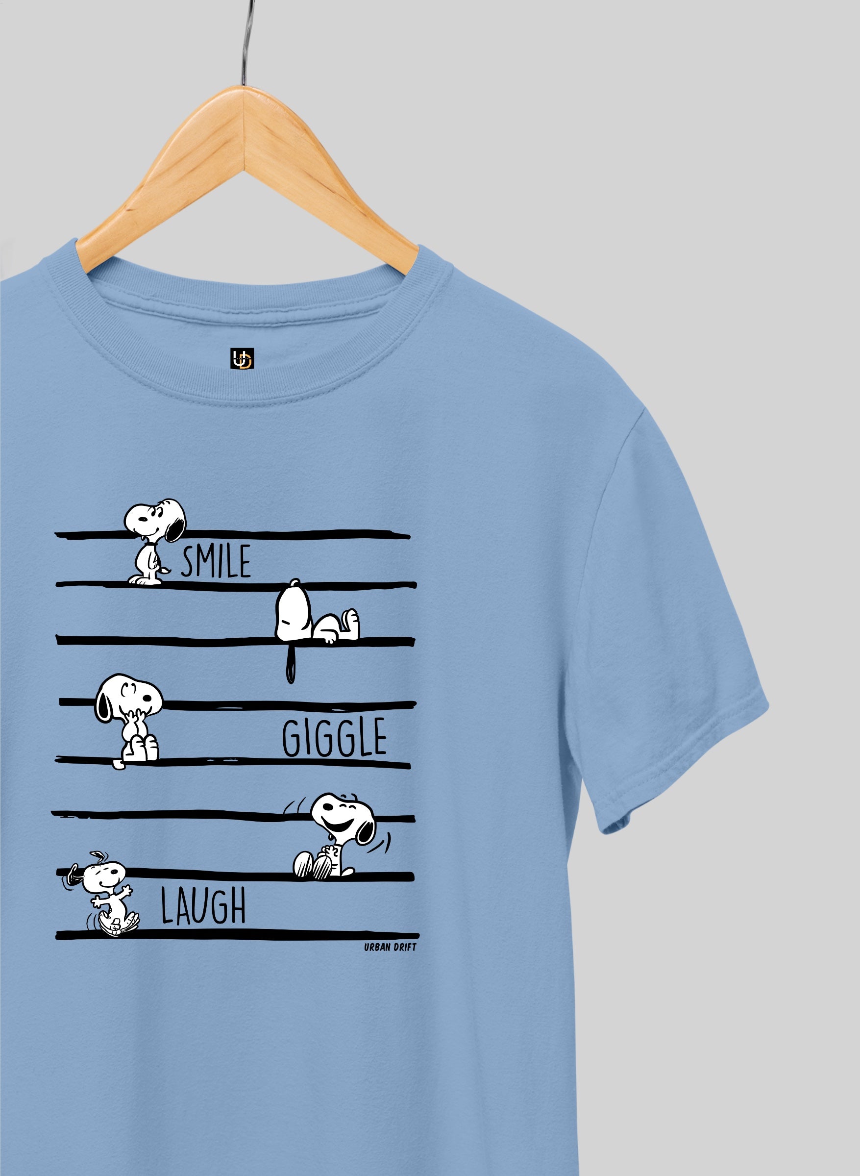 Smile, Giggle, Laugh Half Sleeve T-Shirt