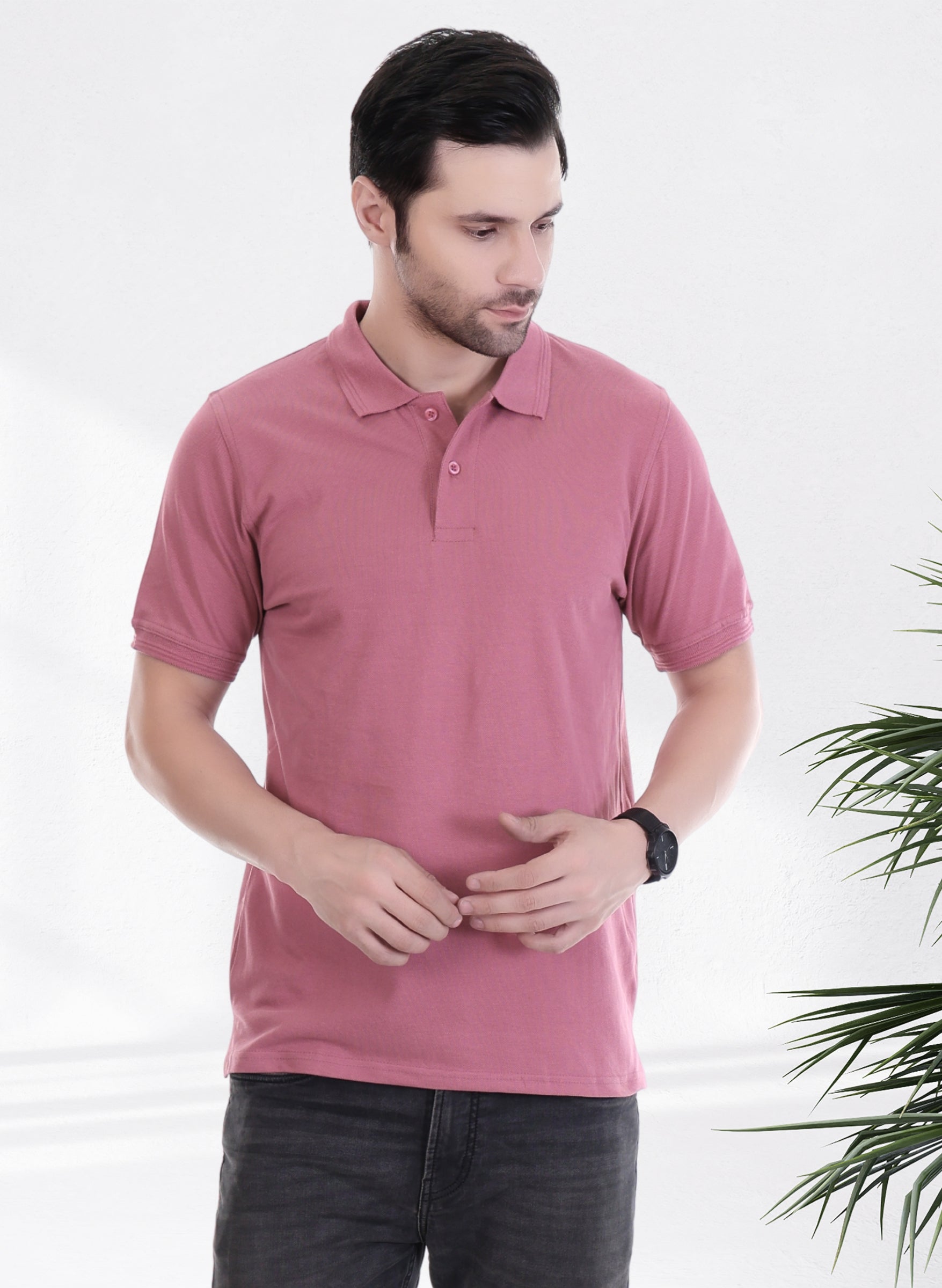Berry Pink Polo T-shirt