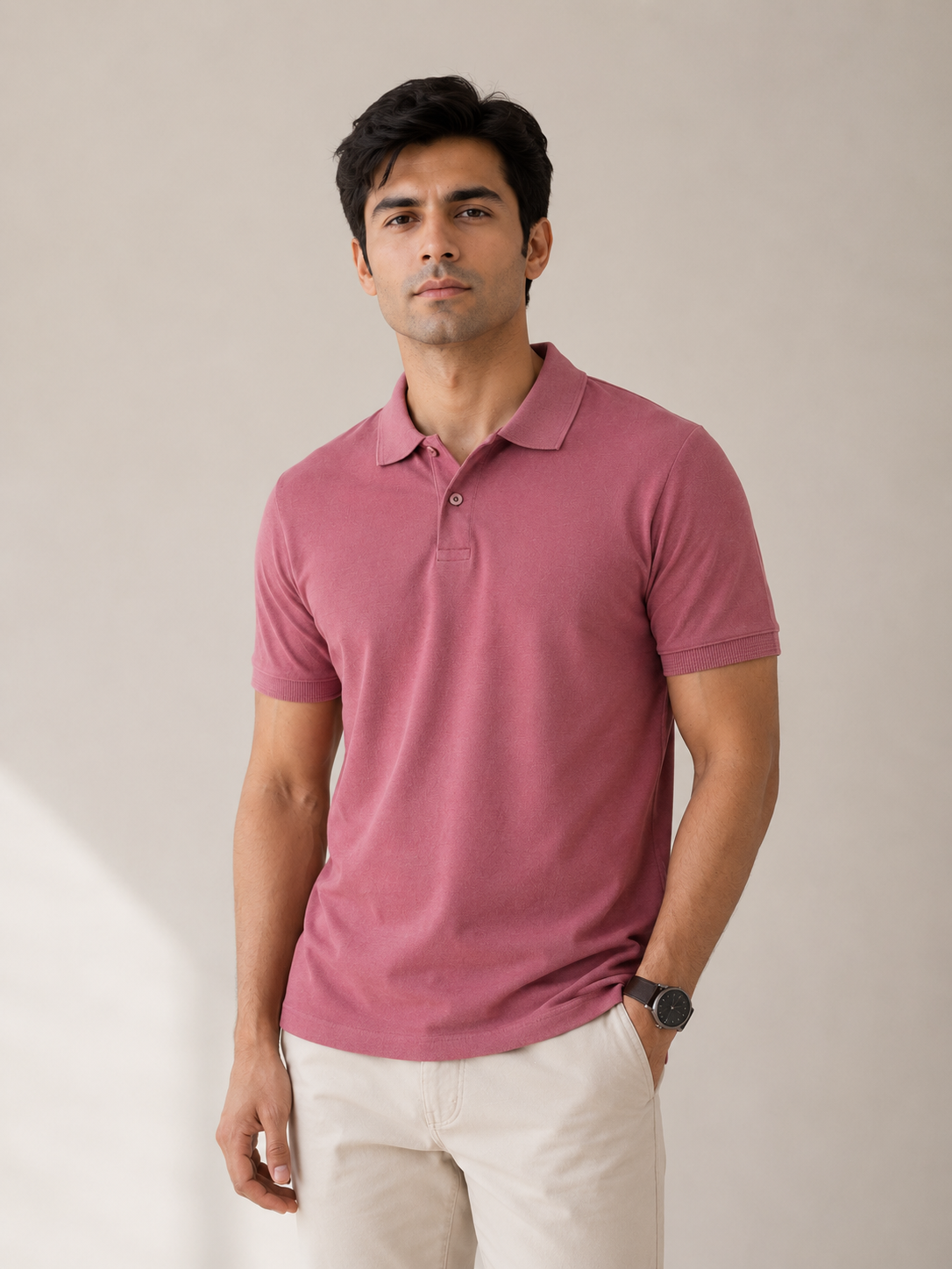 Berry Pink Polo T-shirt