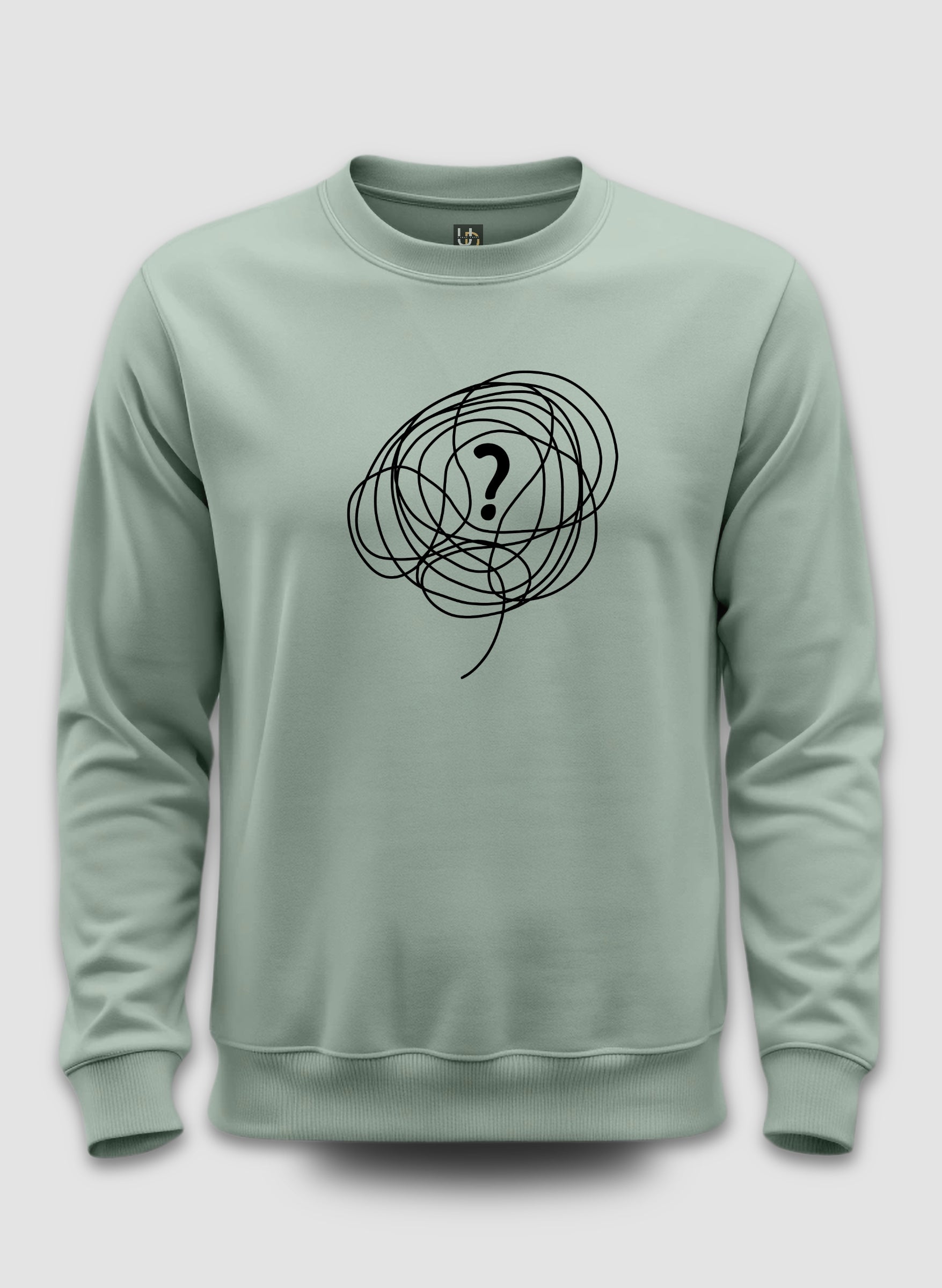Confused Mint Green Sweatshirt