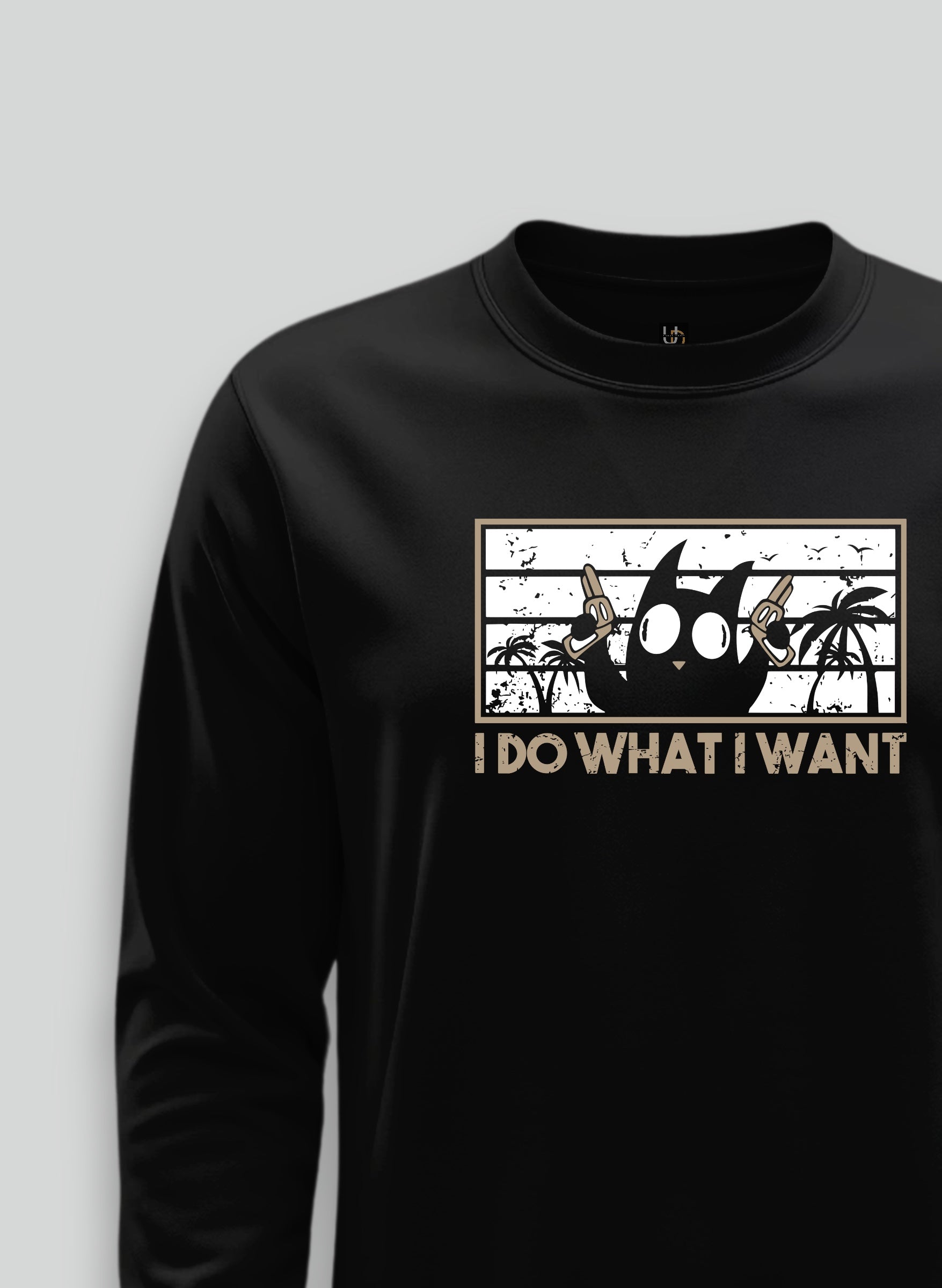I do what I want Black Sweatshirt ( with Pockets )