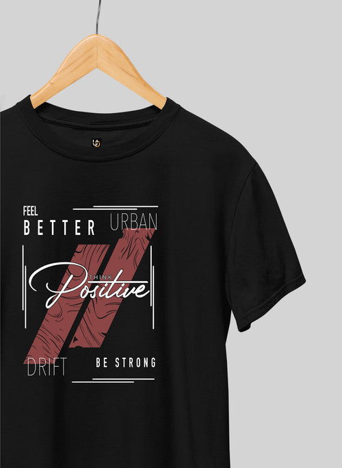 Think Positive Half Sleeve T-Shirt