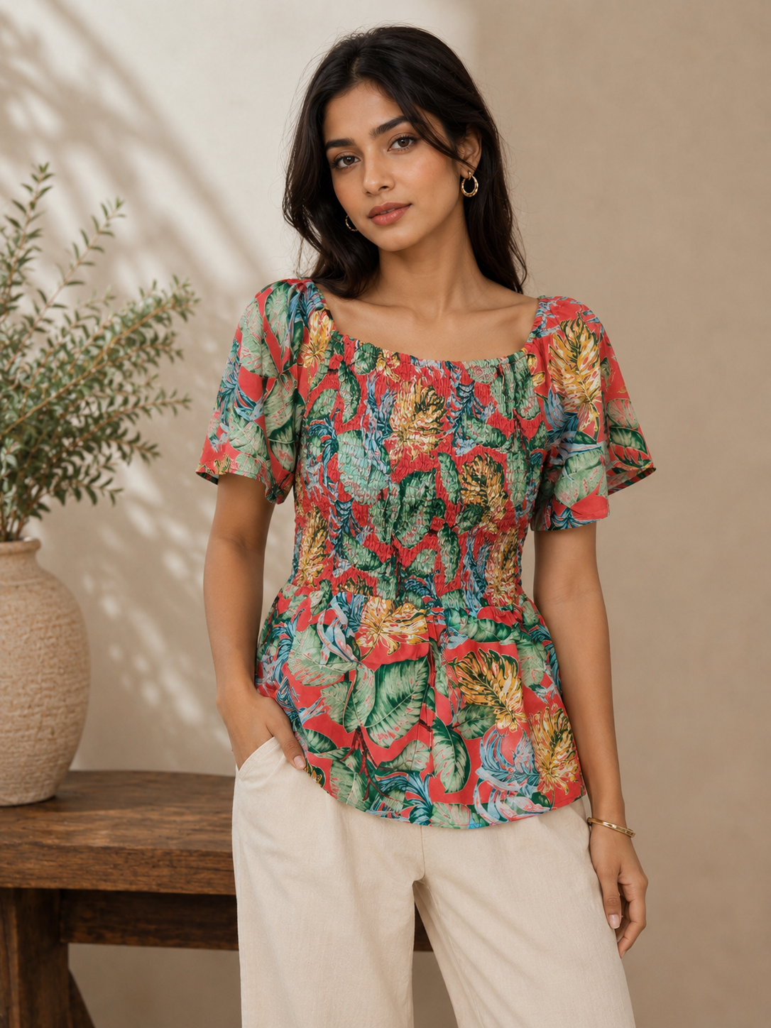 Tropical Bloom Top