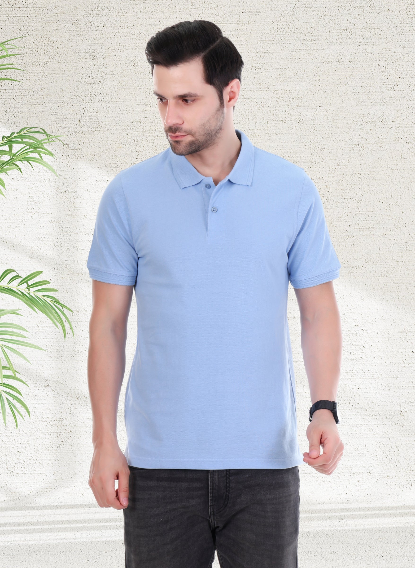Sky Blue Polo T-shirt