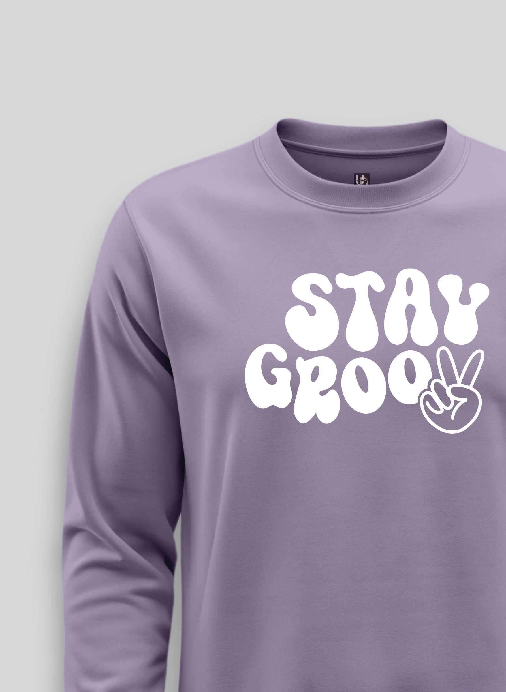 Stay Groovy Lavender Sweatshirt