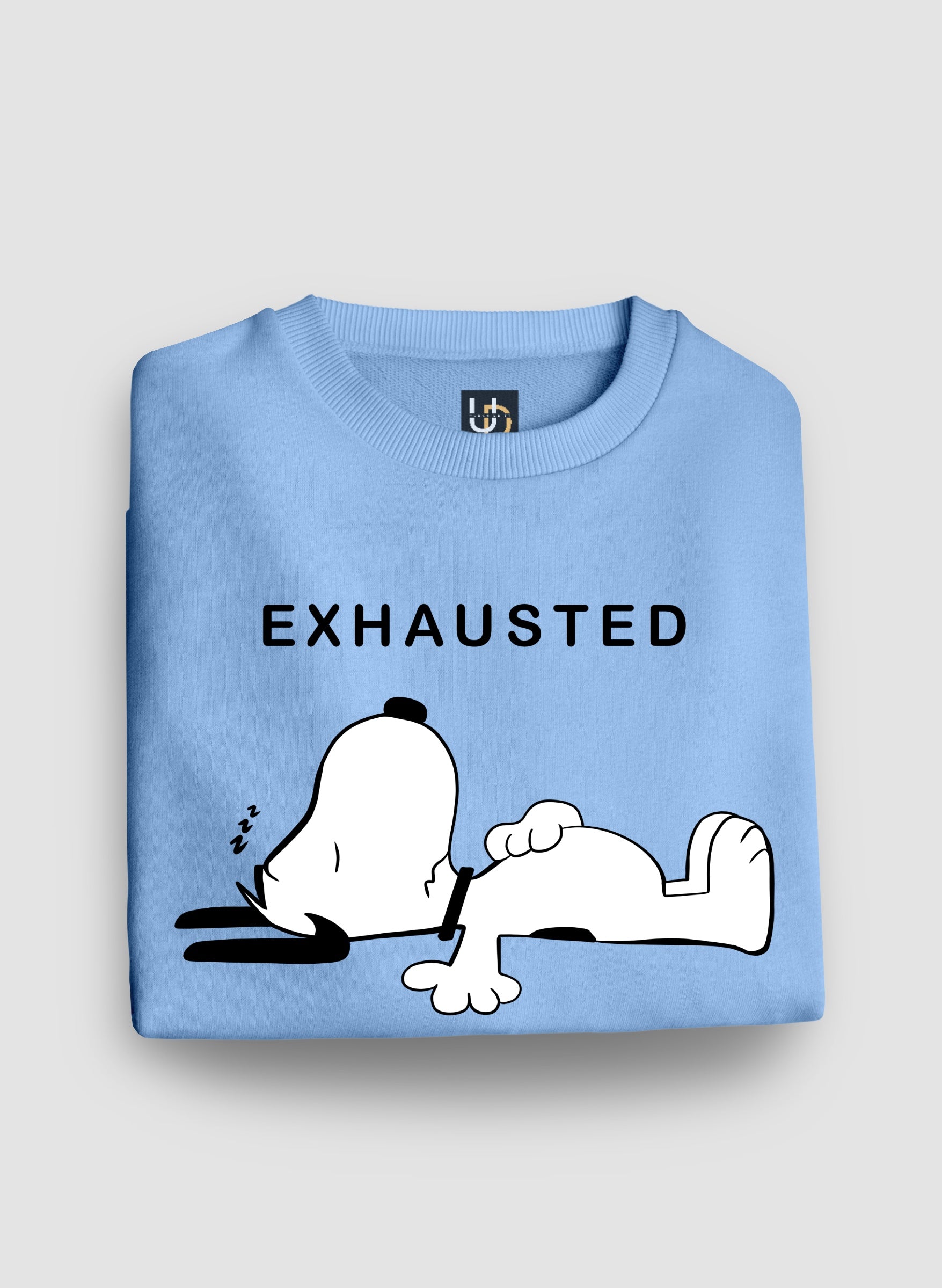 Exhausted Sky Blue Sweatshirt