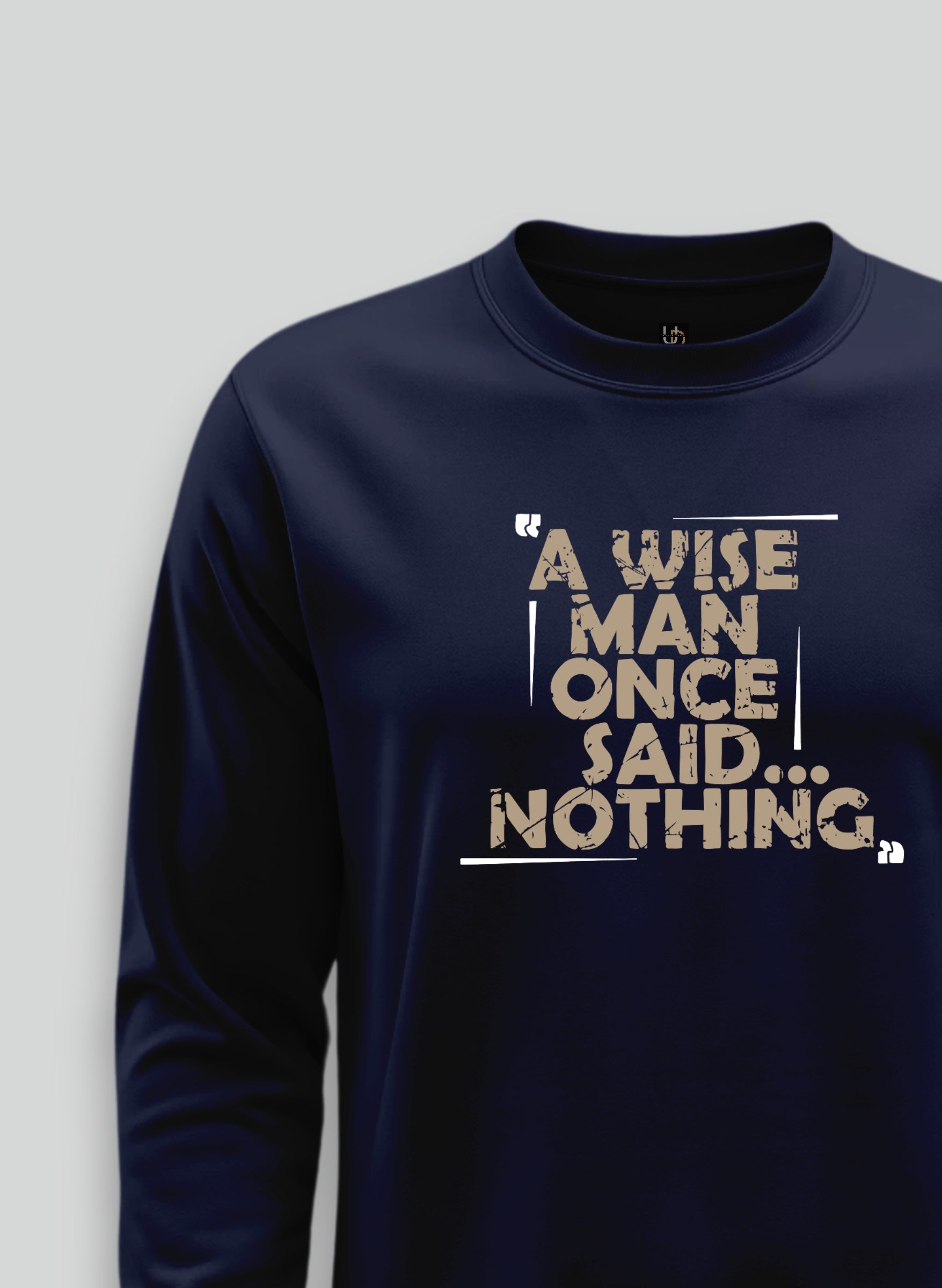 Wise Man Navy Blue Sweatshirt ( with Pockets )
