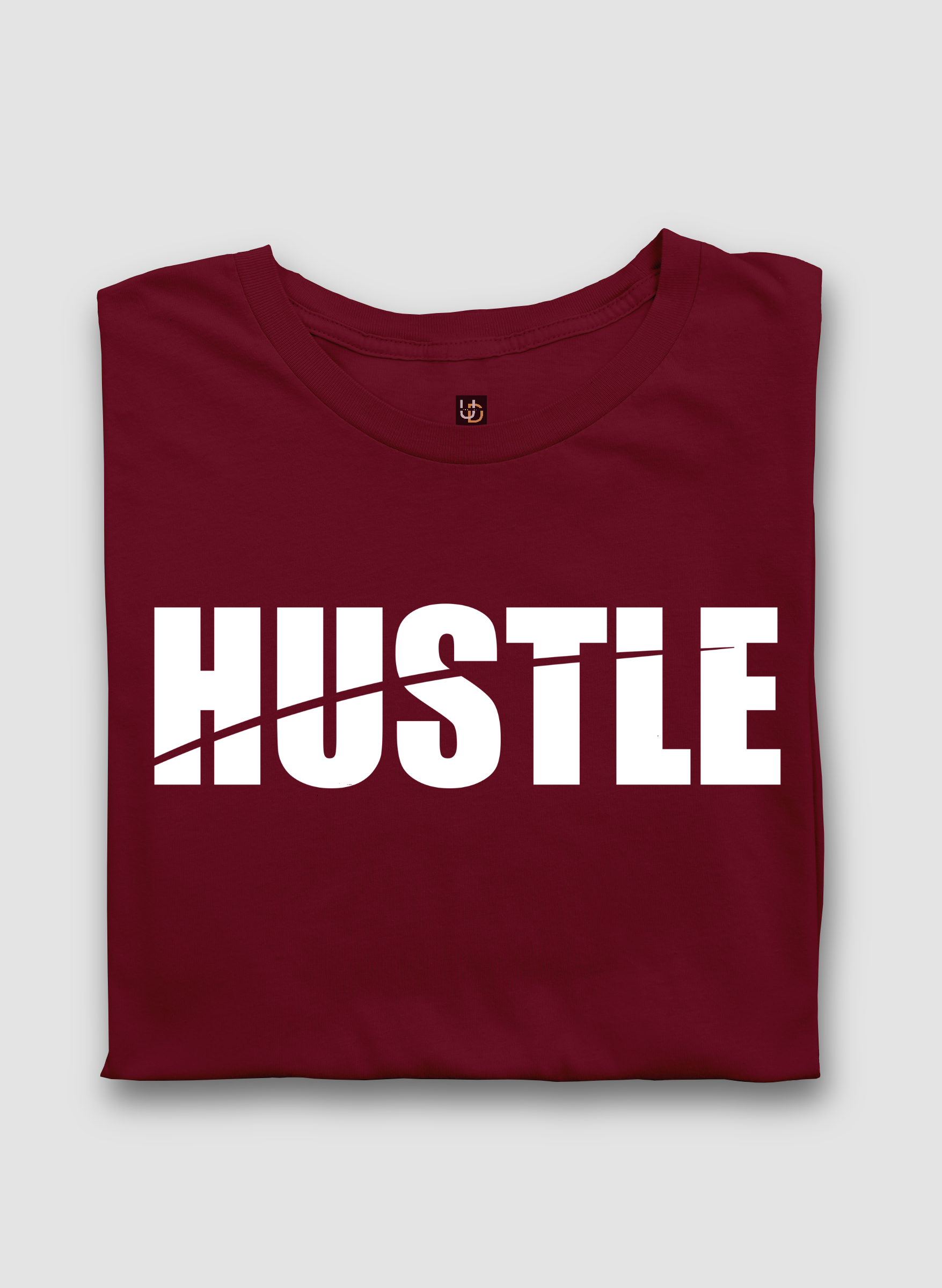 Hustle Red Half Sleeve T-Shirt