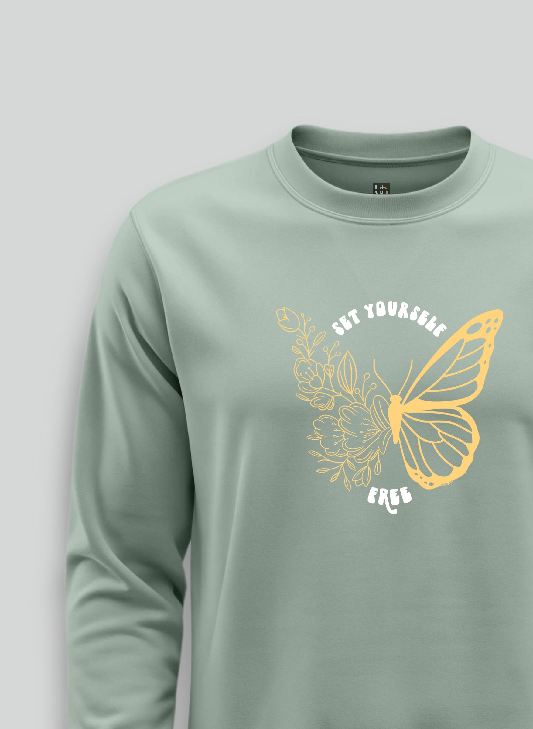 Set yourself free Mint Green Sweatshirt