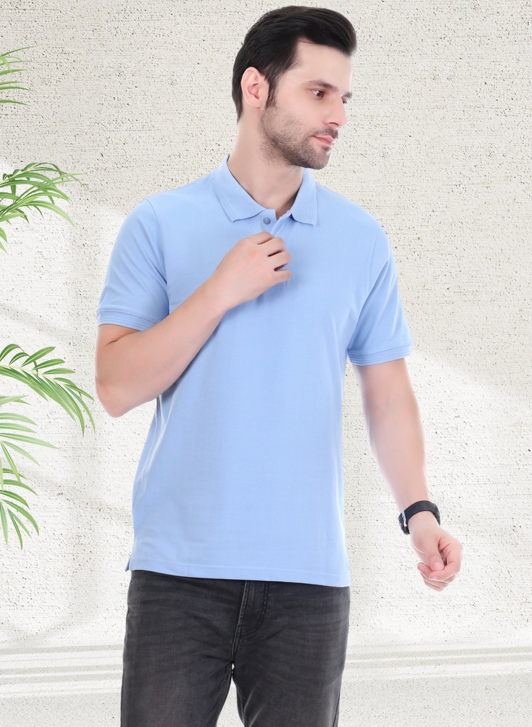 Sky Blue Polo T-shirt
