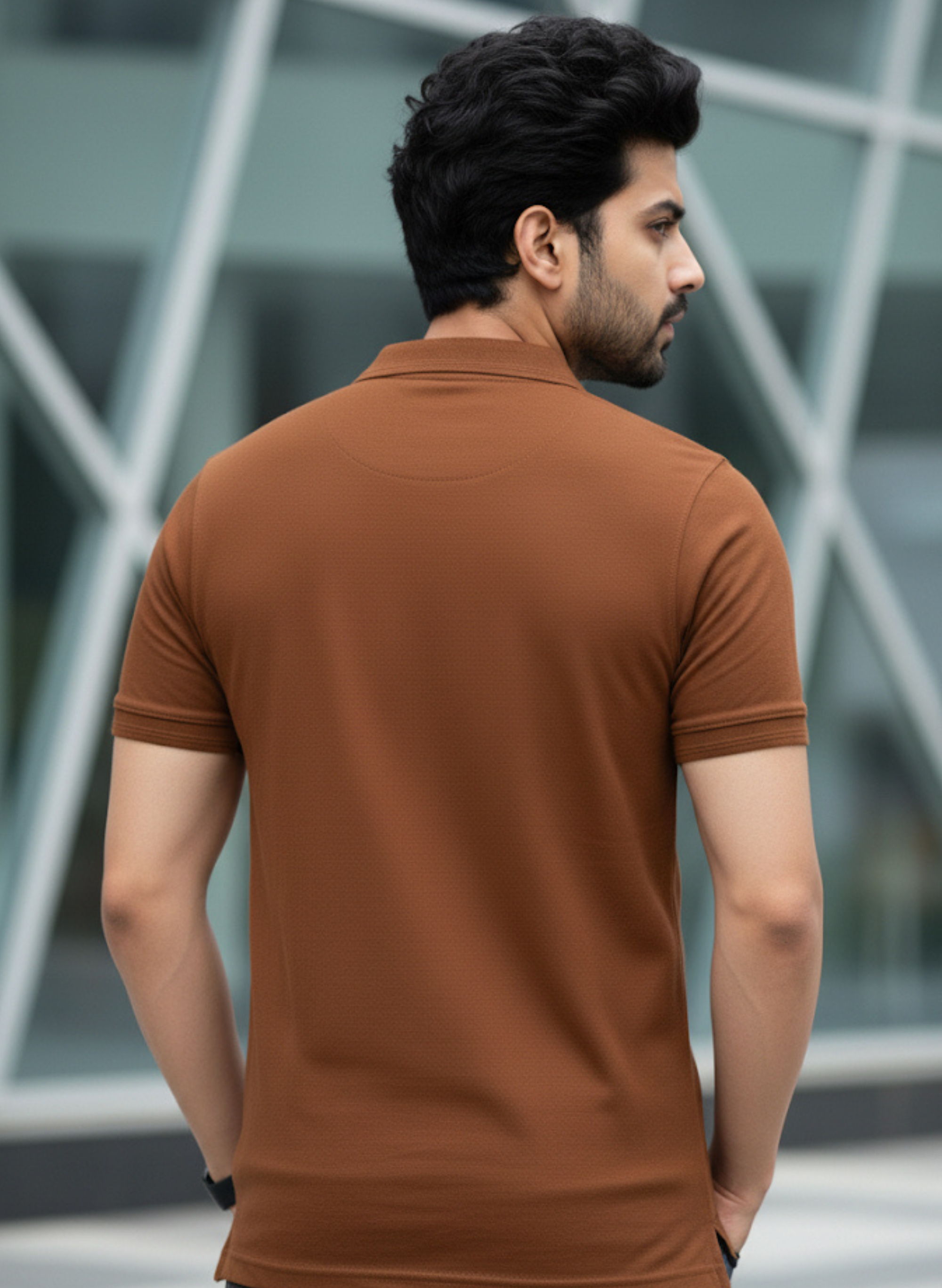 Caramel Brown Polo T-shirt