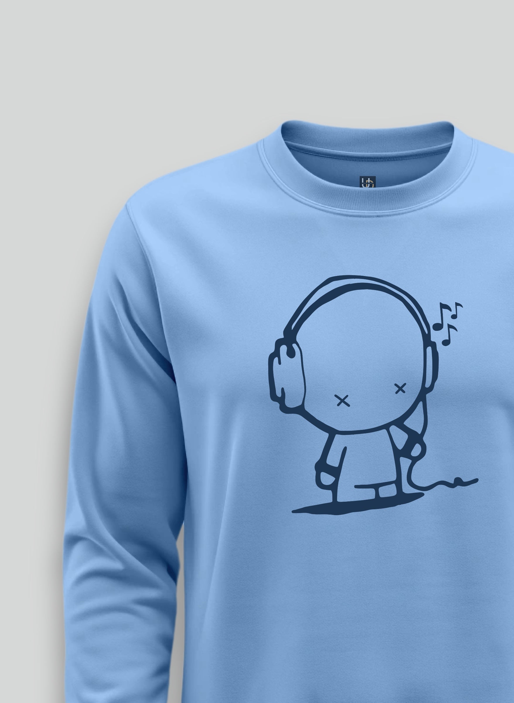 Tune Out Sky Blue Sweatshirt